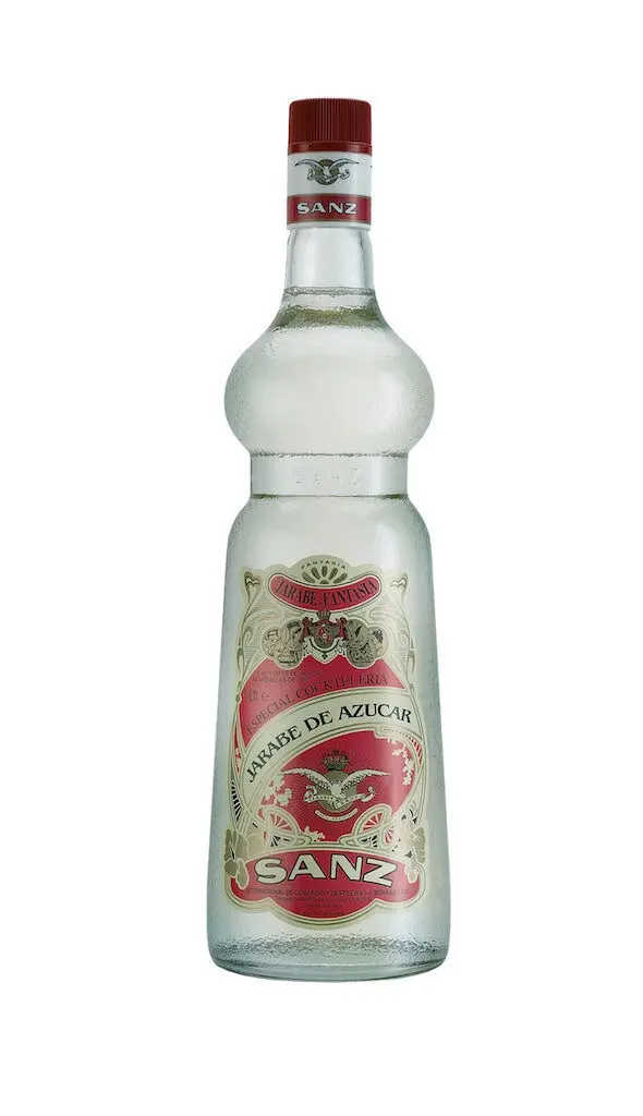 White cane sugar syrup "Sanz" 1L sugar syrup (simple syrup), alcohol-free.