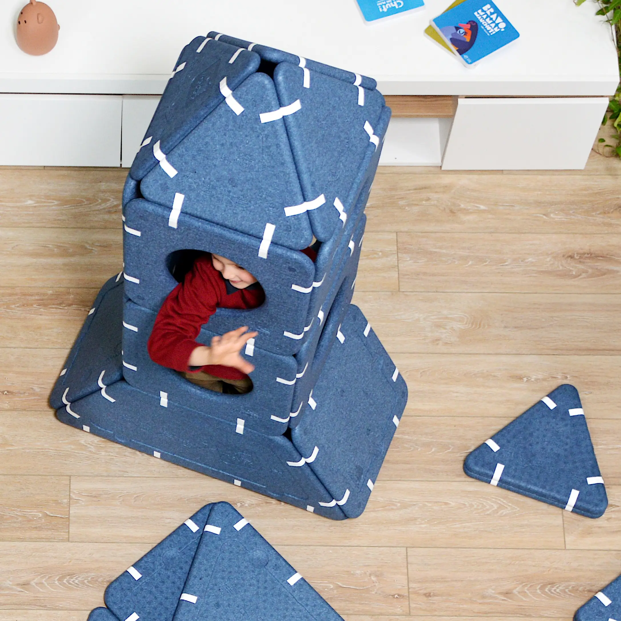 Giant Magnetic Building Set 15p Blue