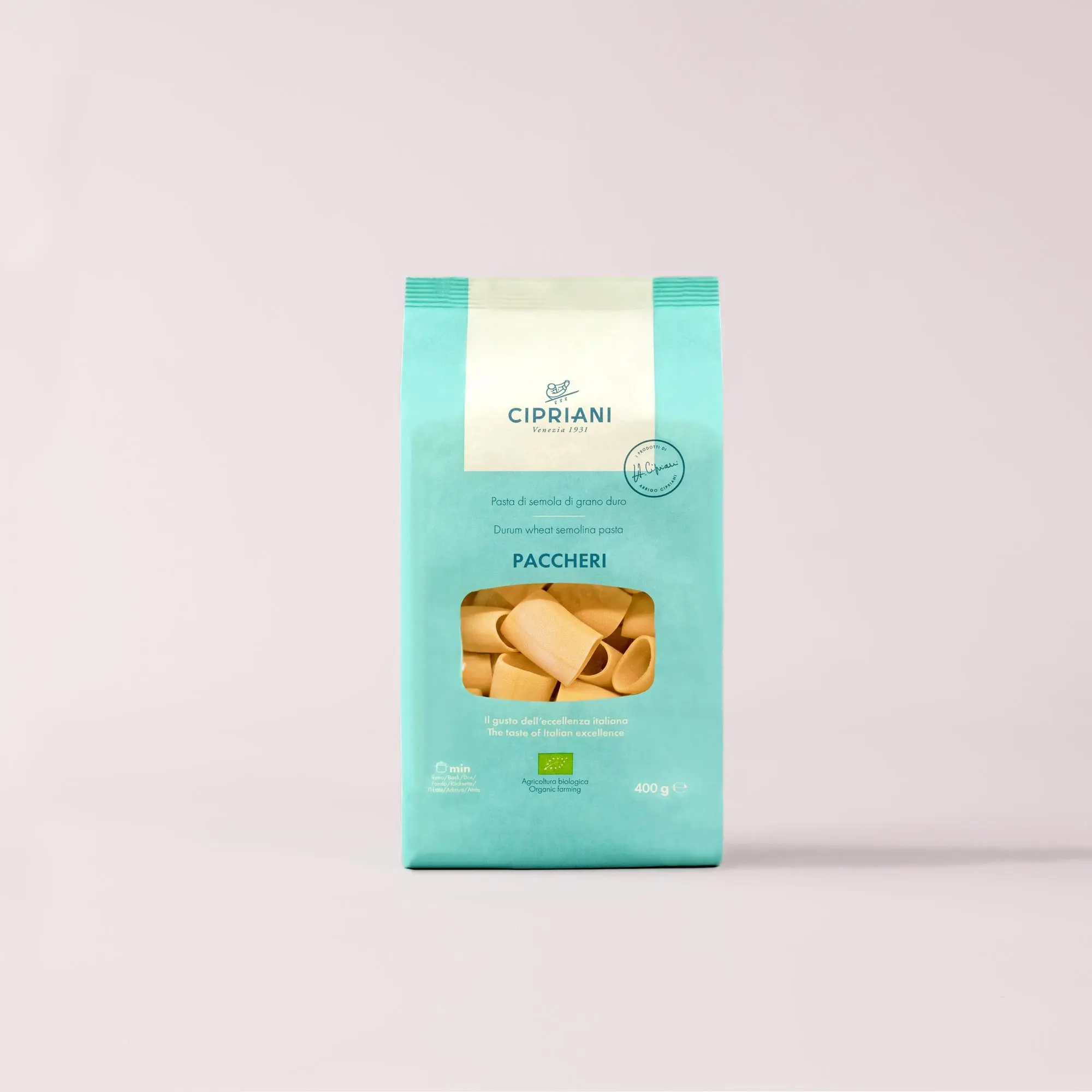 Organic Paccheri - Cipriani Durum Wheat Pasta - 400g
