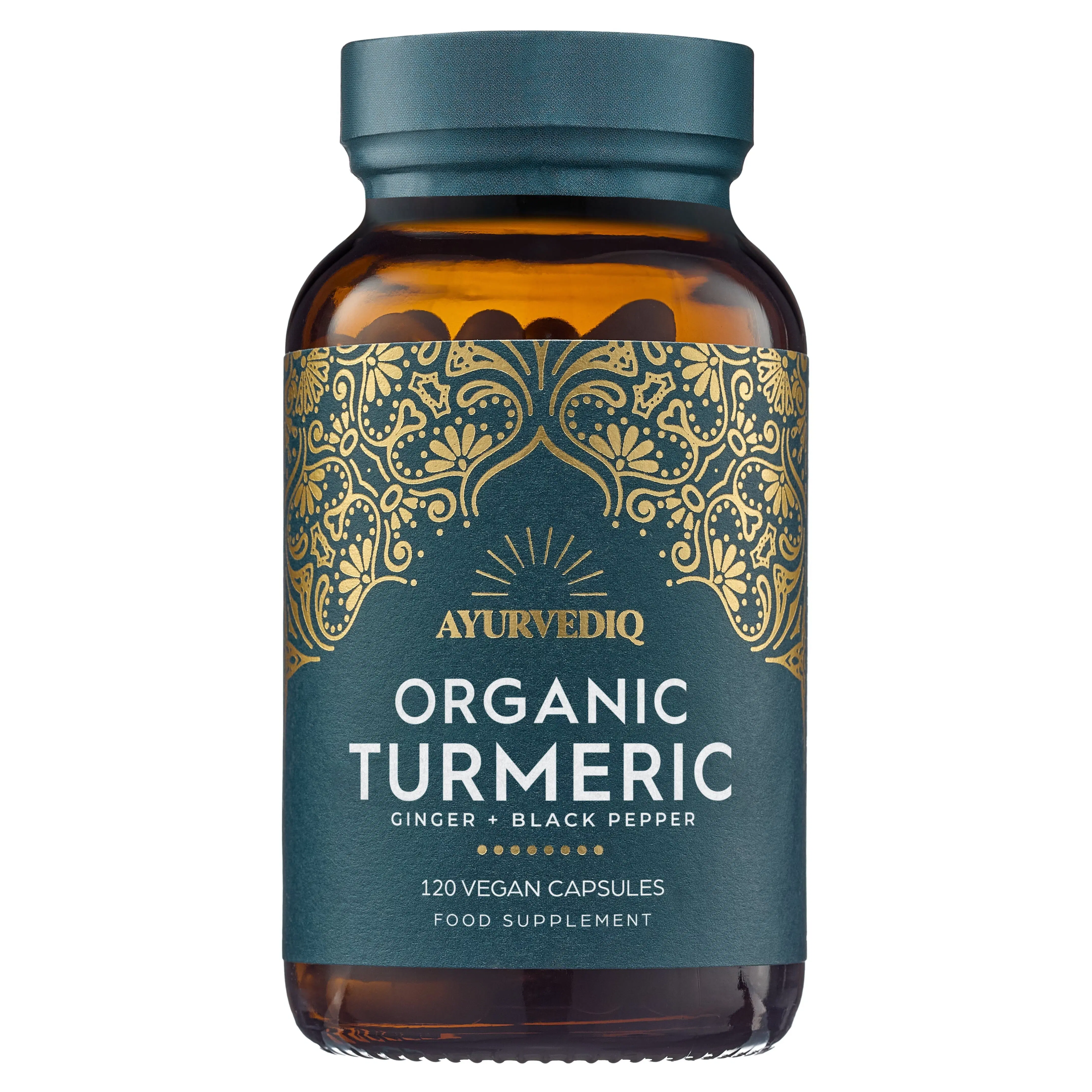 Organic Turmeric and Ginger | 120 Vegan Capsules