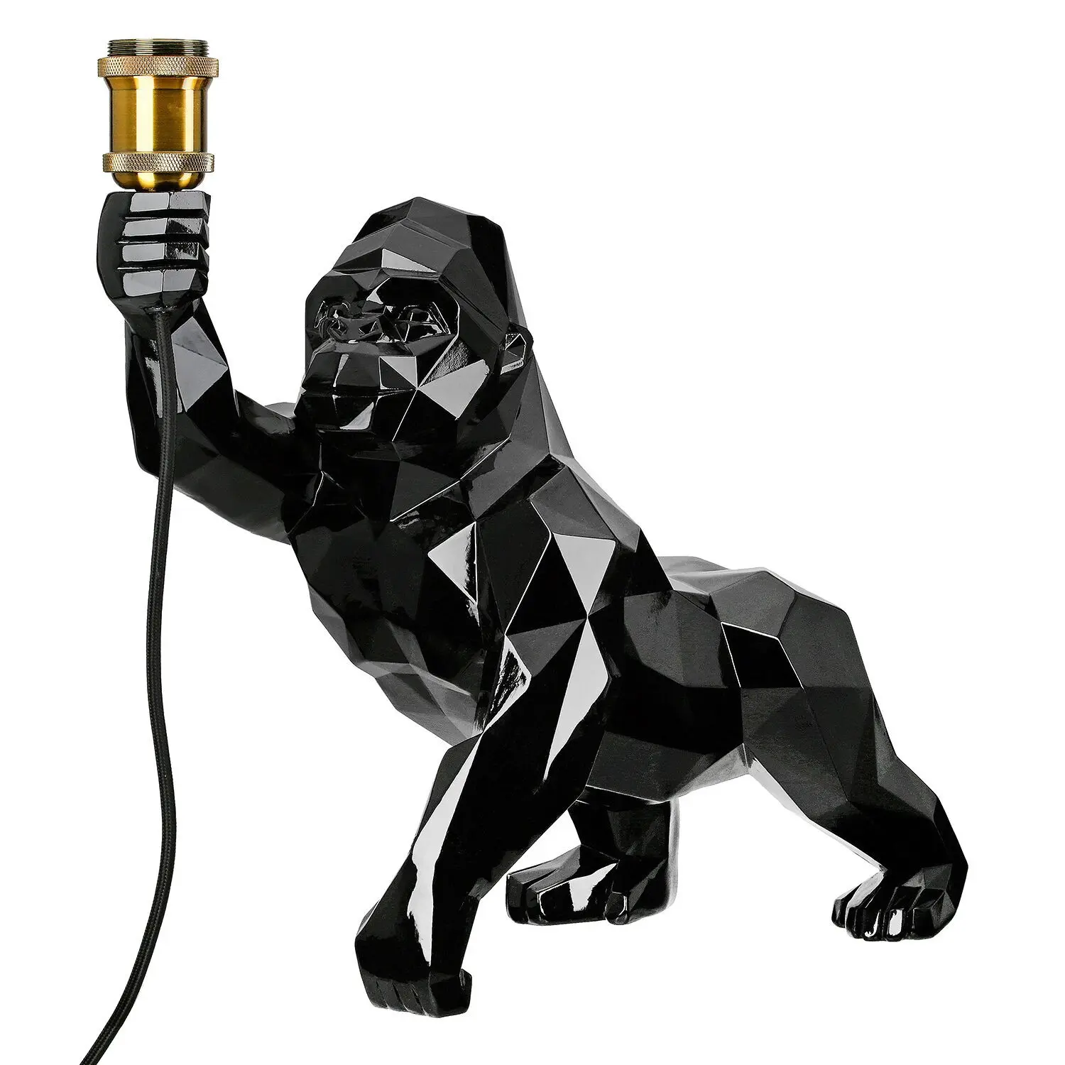 Table lamp Gorilla Geo black H. 41cm