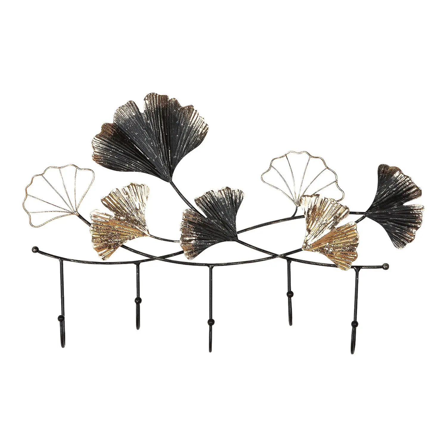 Garderobe Ginkgo schwarz H. 29 cm