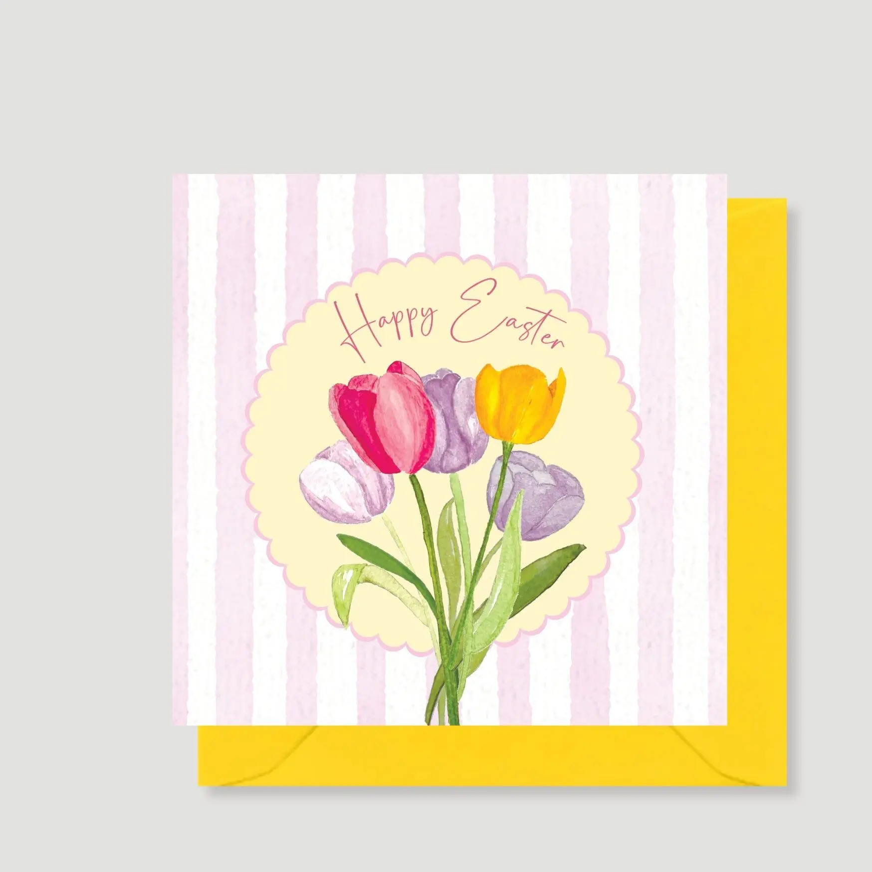 Tulips Easter card