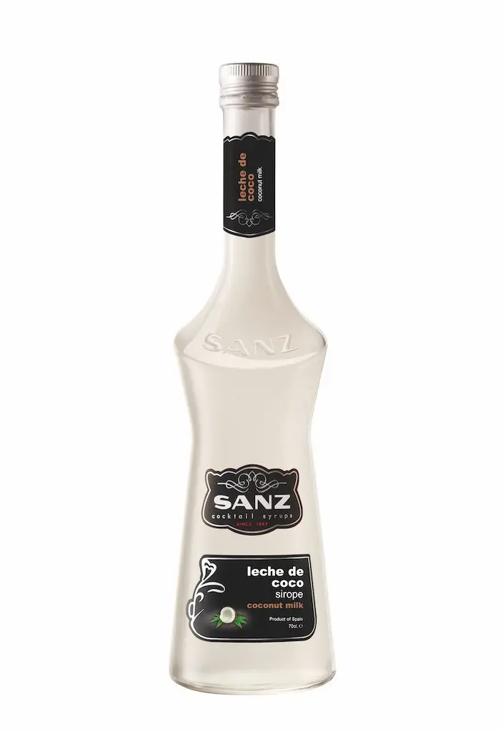 Coconut milk syrup "Sanz" for exotic cocktails. 0.7L