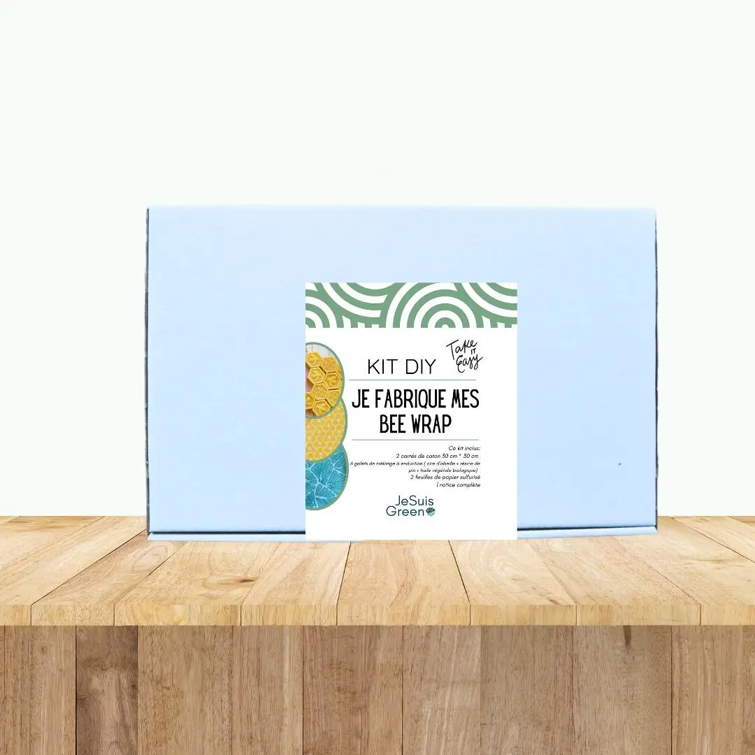 DIY Bee Wrap Kit - Reusable Food Wrap with Beeswax >> 2 bee wraps, 30 cm x 30 cm