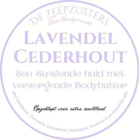 Moisterizing Whipped Bodybutter - Essential oil Lavender, Cedarwood 100ml