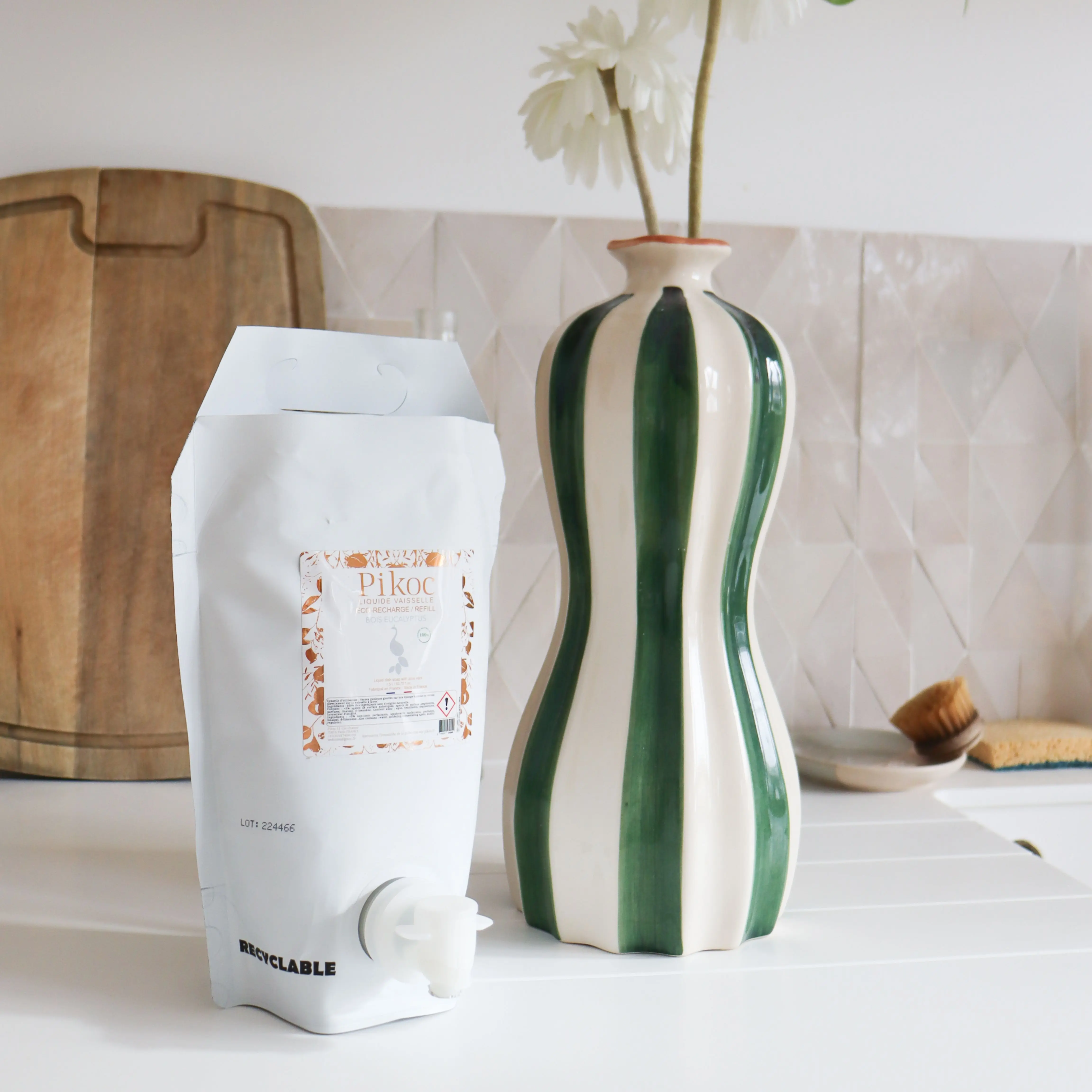 Eco Recharge Liquide Vaisselle Bois Eucalyptus 1,5L