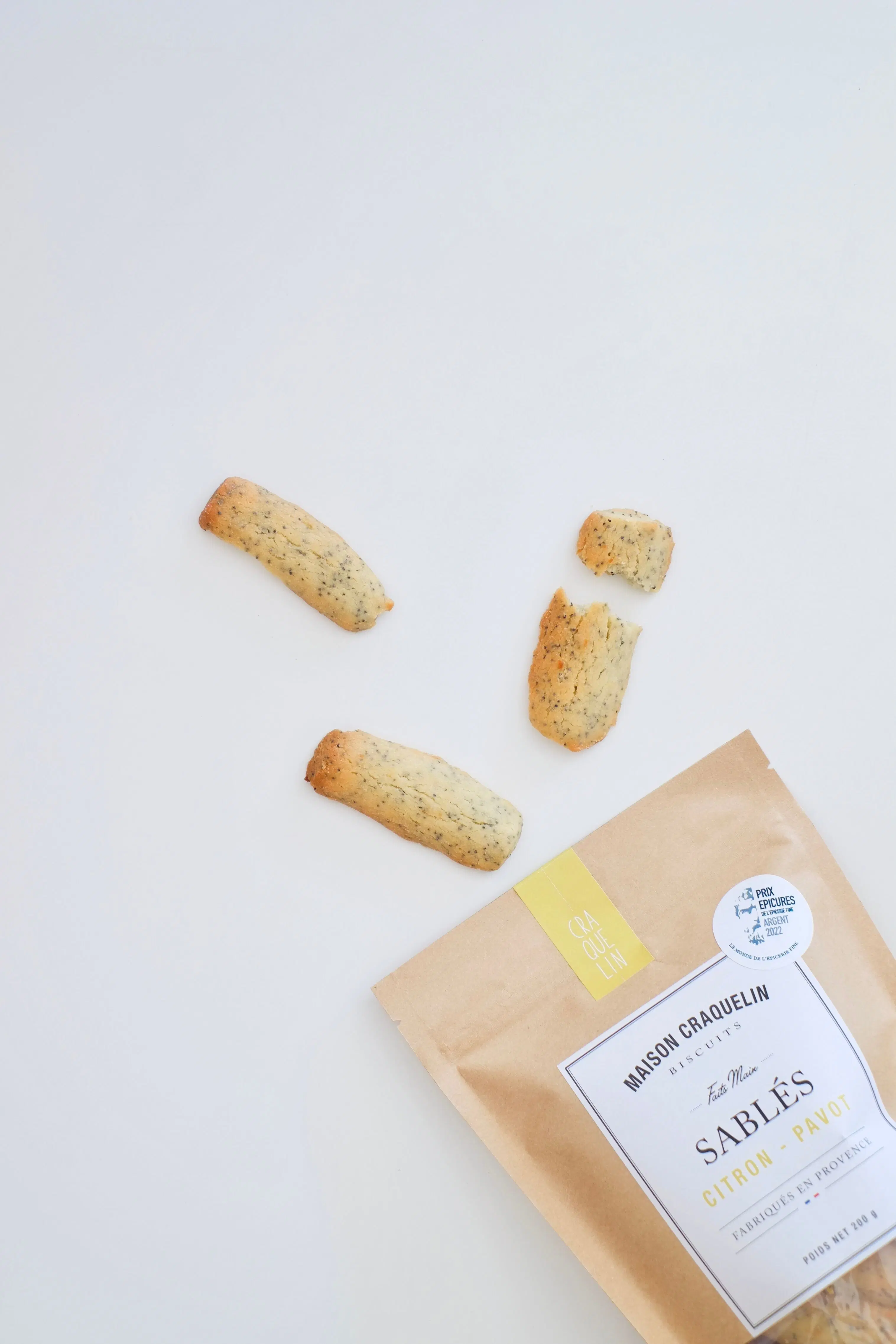 Sweet biscuits - Lemon shortbread - Poppy seeds