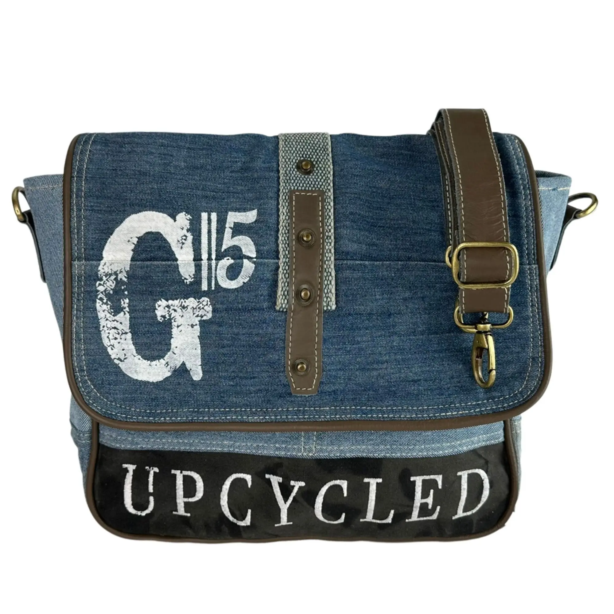 Sunsa Jeansstoff Messengertasche, Umhängetasche