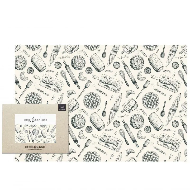 Organic beeswax cloth “Bread” XXL | 60 x 40 cm