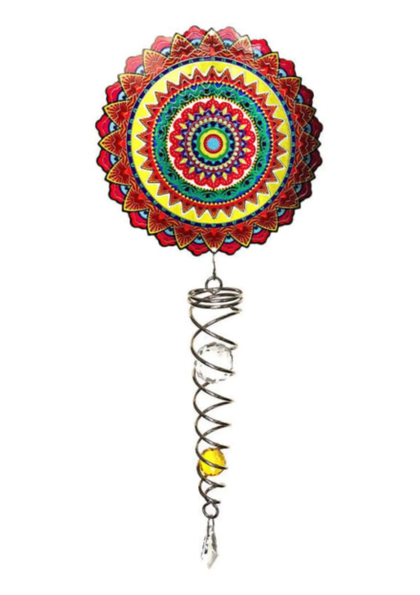 Windspinner, Spin Art, Mandala Mexico Artist Crystal Tale, ACTMEX0800, Gesamtlänge ca.60 cm