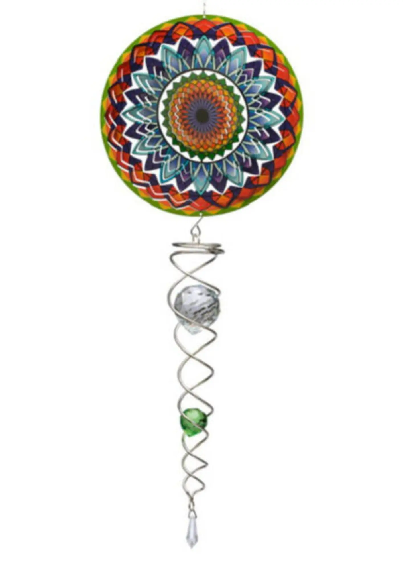 Windspiel, Spin Art, Mandala Rainbow Artist Crystal Tale, ACTMRA0800, Gesamtlänge 60cm