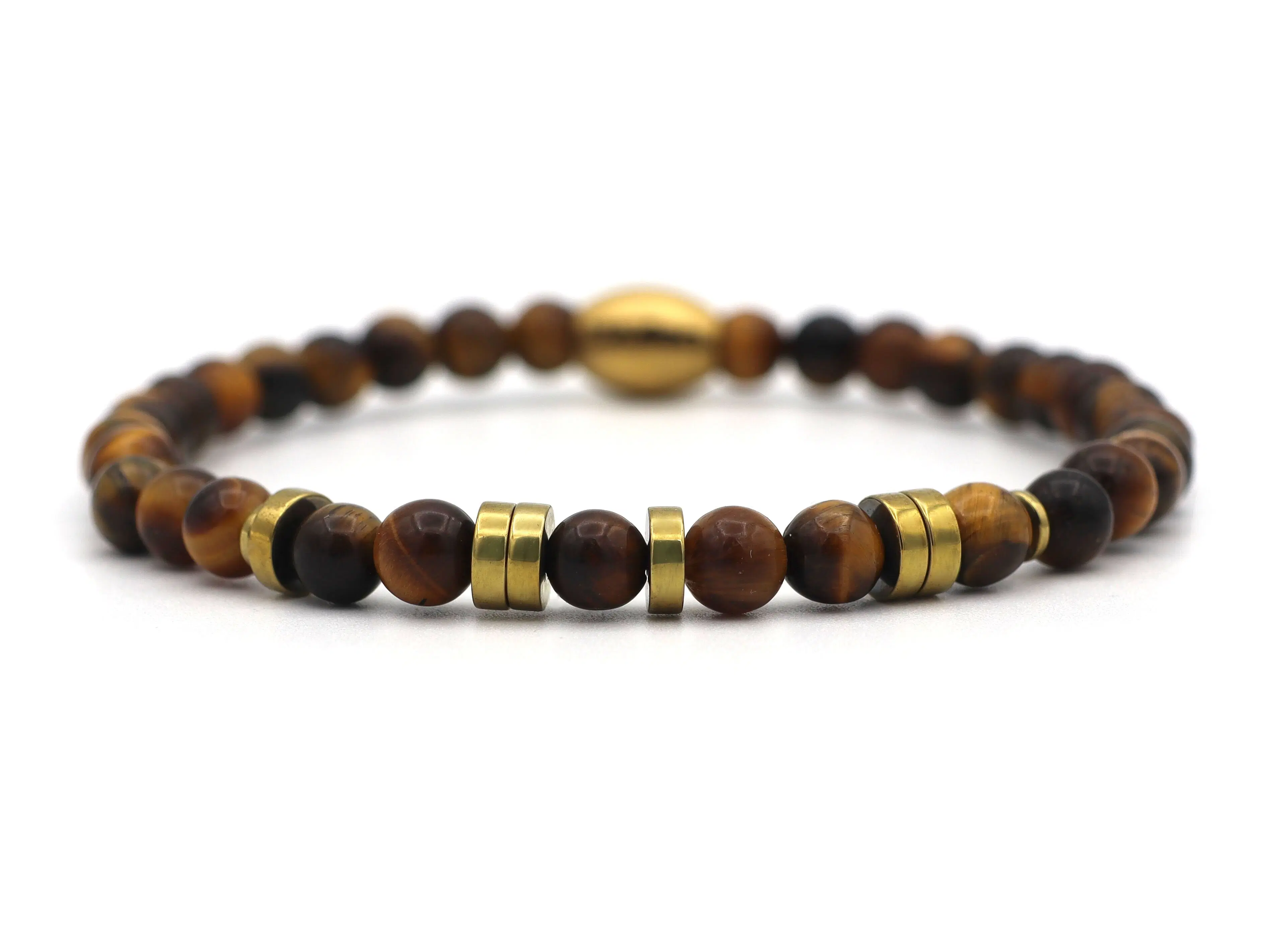 Morse code bracelet papa hematite gold