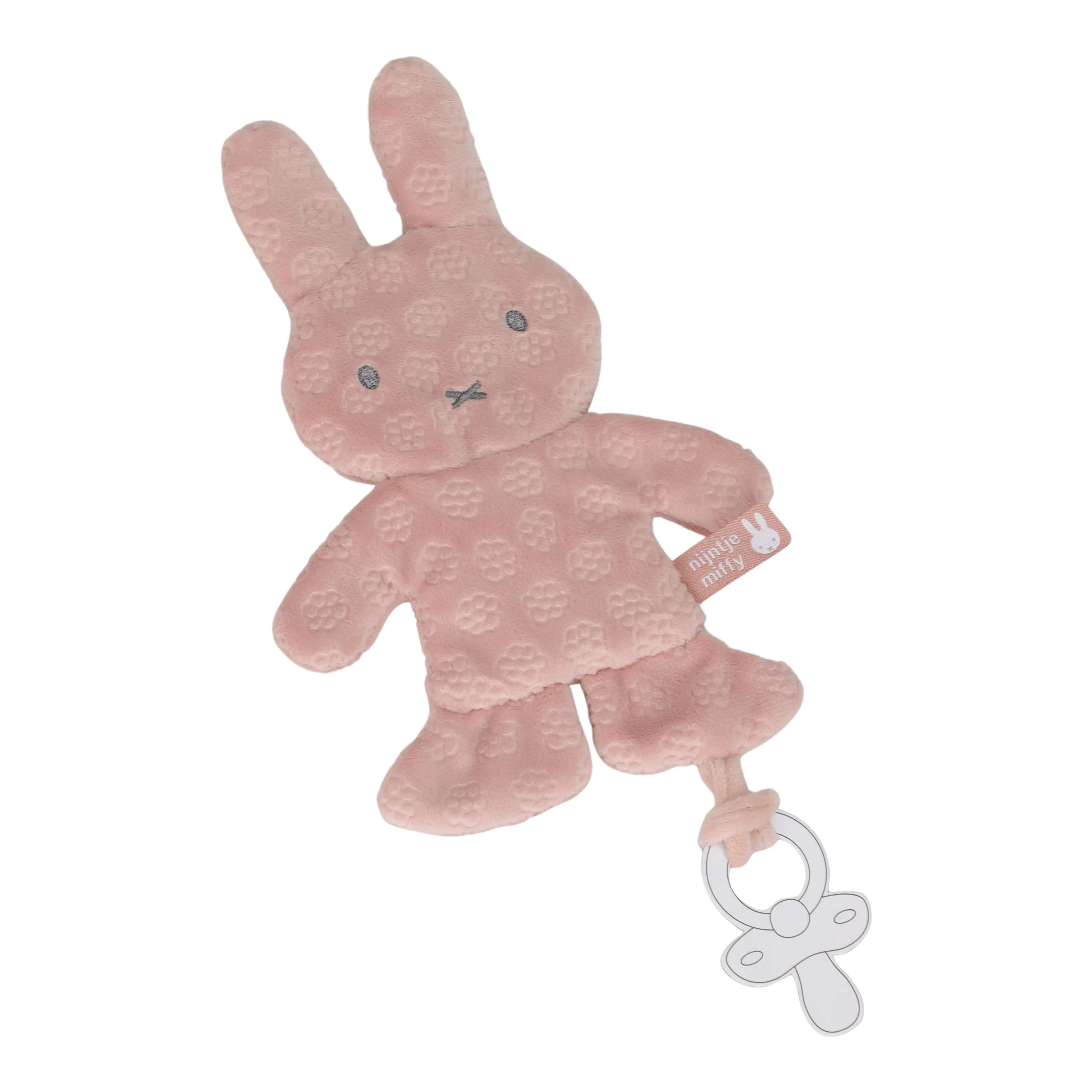 Miffy pacifier clip comforter - Flower Rose