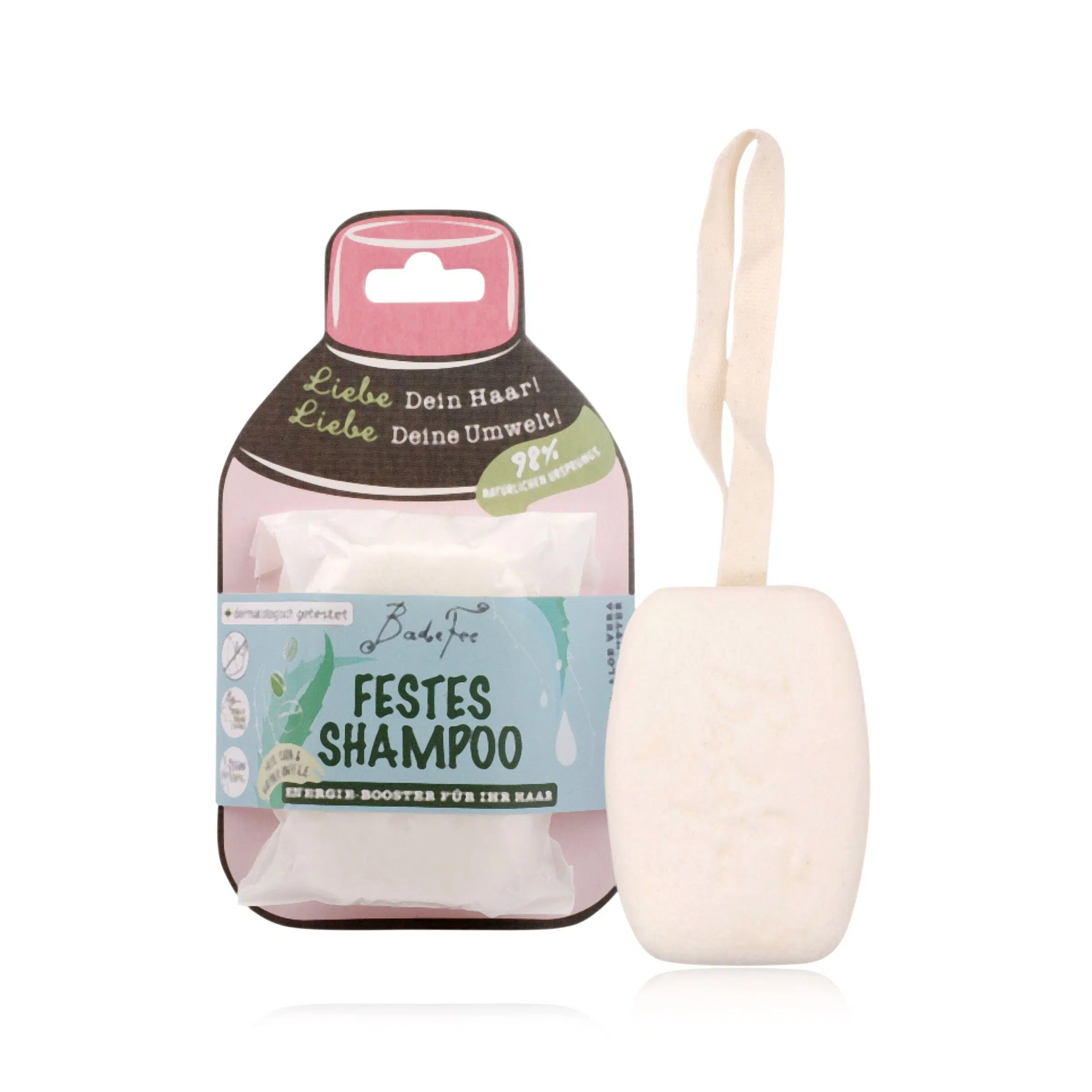 Solid Shampoo Energy Booster - Hair care with Aloe Vera