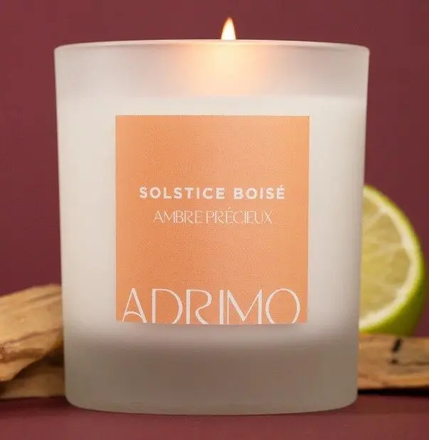 Woody Solstice Scented Candle - 300g | Citrus & Sandalwood | Natural