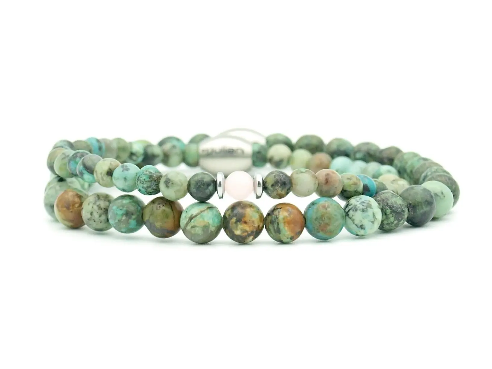 MR. &MRS.bracelet set African turquoise (silver or gold)