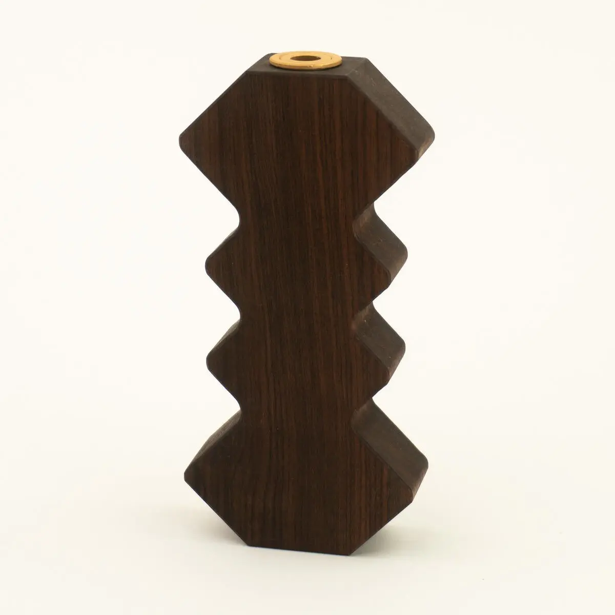 US Walnut Candle Holder & Bud Vase - Large