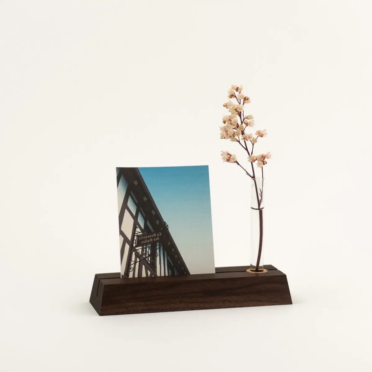 US Walnut Card Holder & Soliflore - Small Size