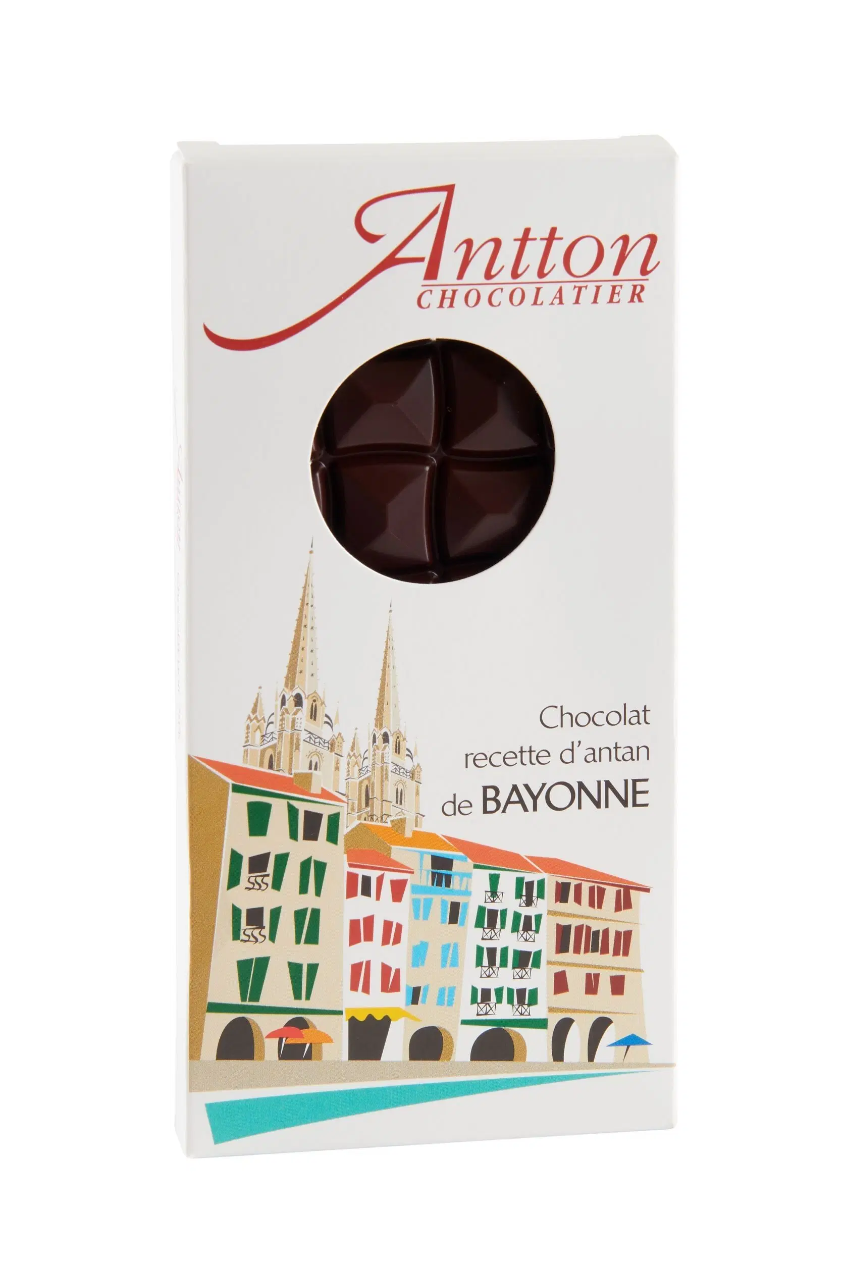 Bayonne tablet, old-fashioned recipe, 75% dark chocolate, 80g