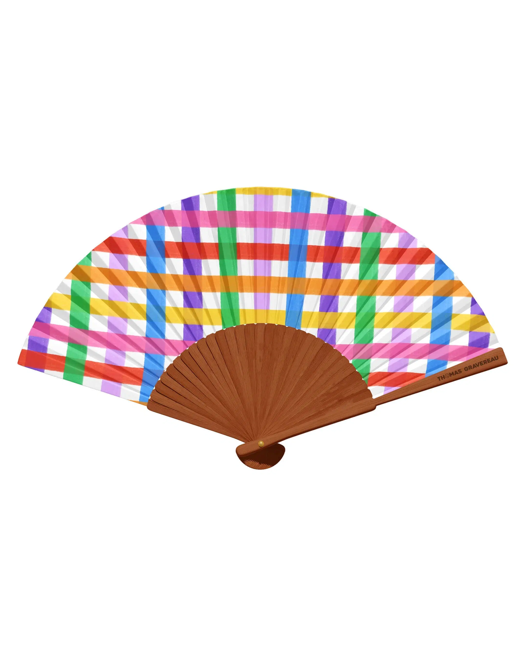 "Multicolored Vichy" fan