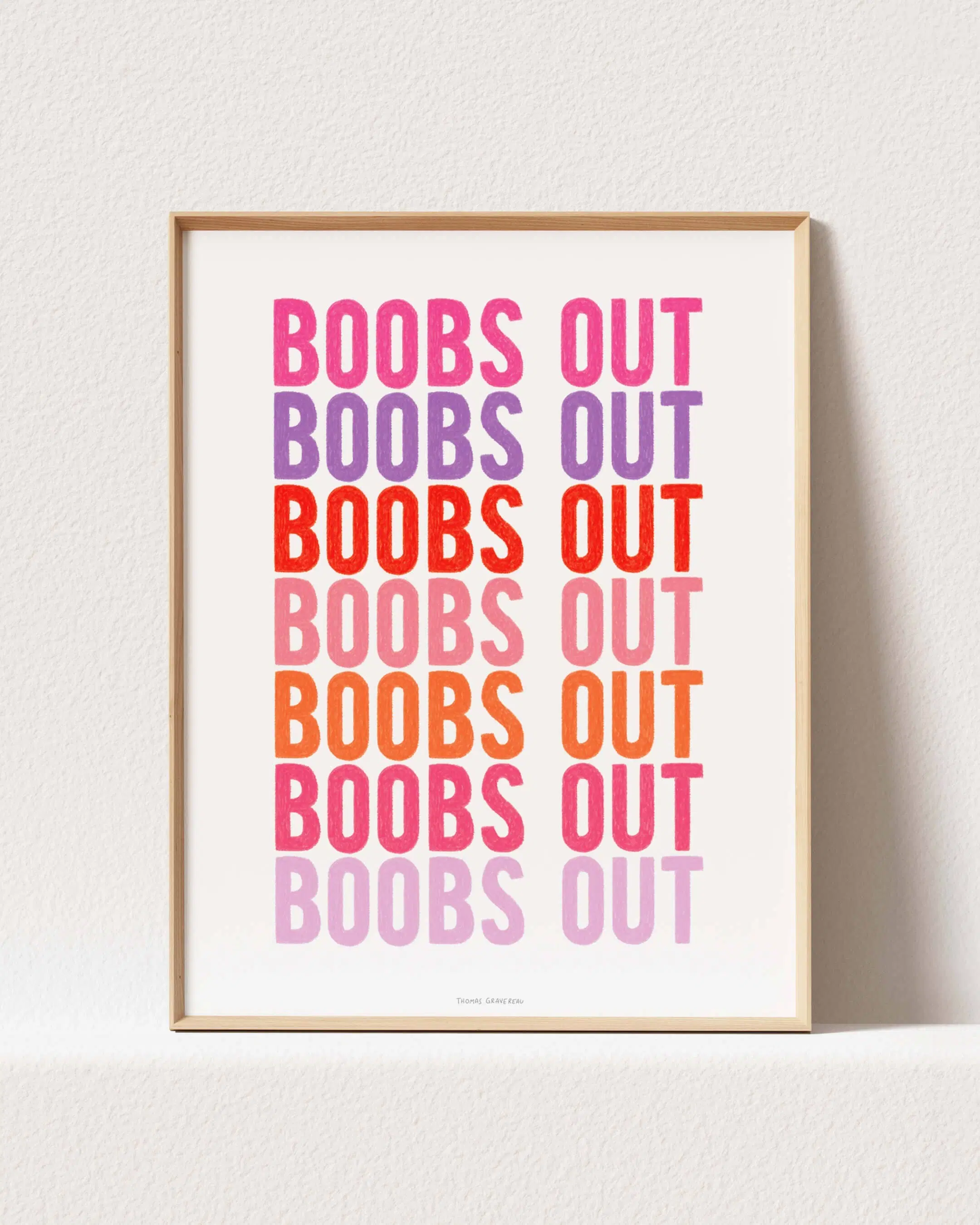 Poster "Boobs Out" (A3)
