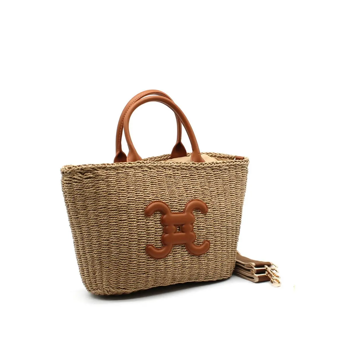 Sac à main panier avec logo
