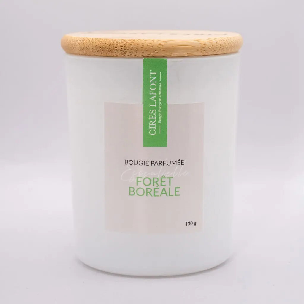 Bougie Végétale Parfum de Grasse 130g -  Forêt Boréale