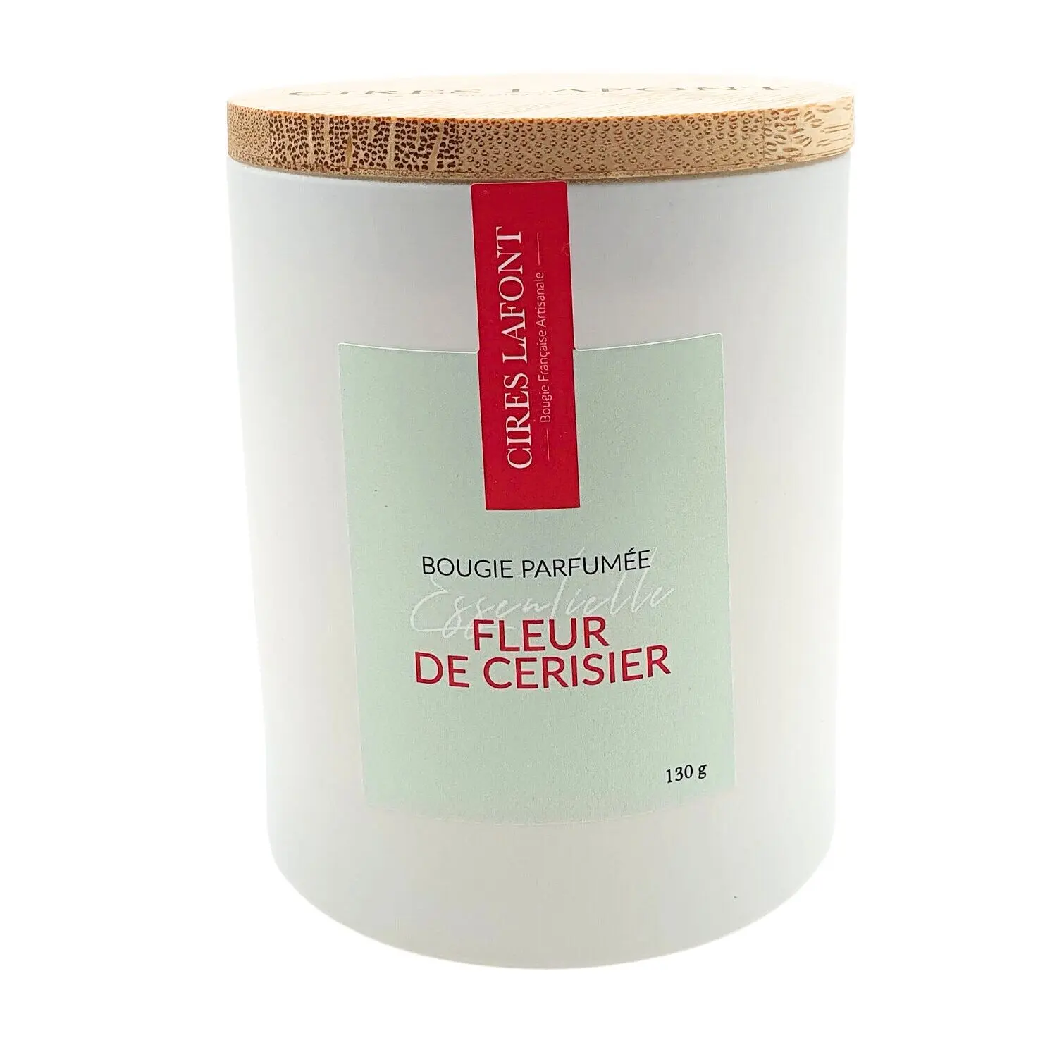 Bougie Végétale Parfum de Grasse 130g - Fleur de Cerisier