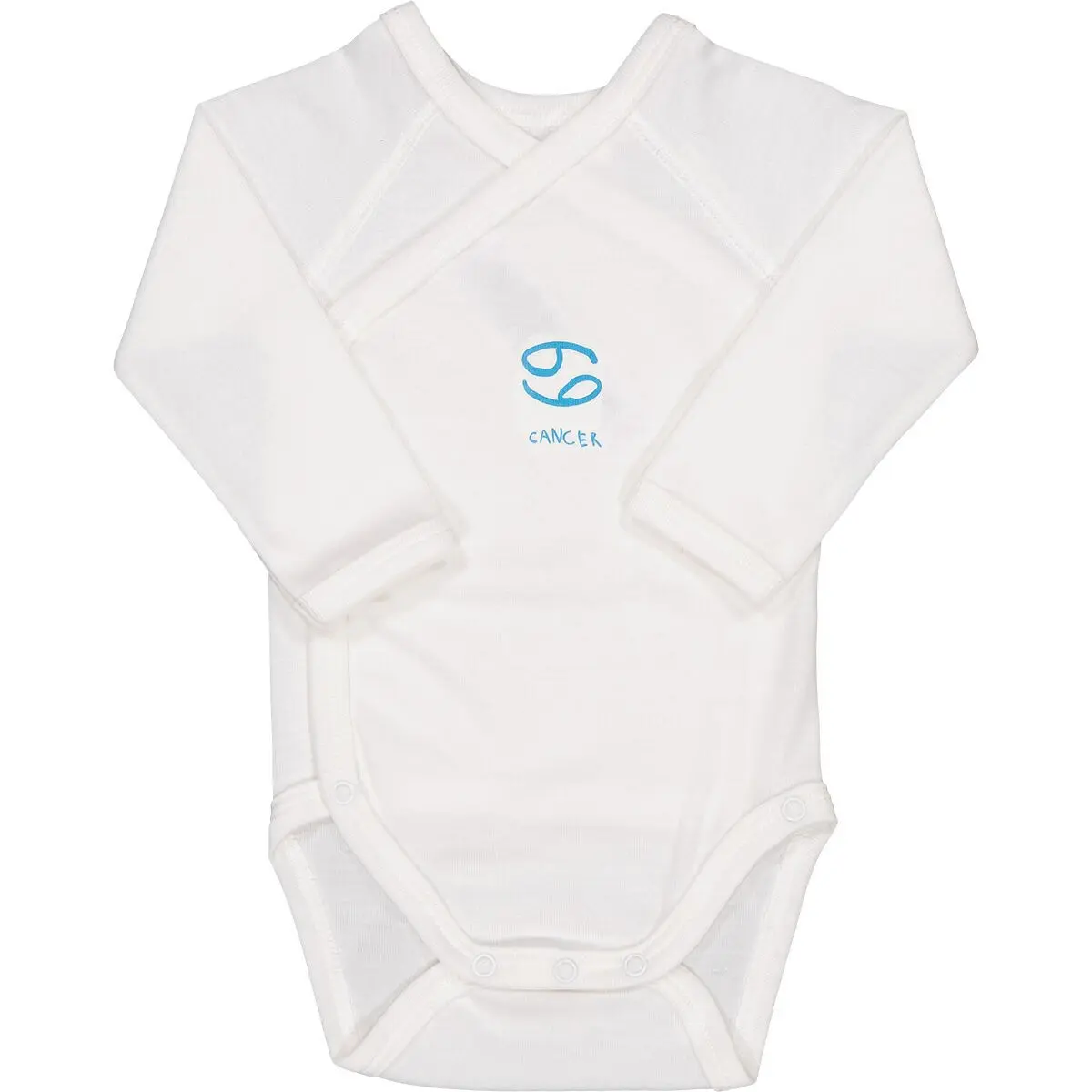 Krebs Langarm-Baby-Body - 6M - Bio-Baumwolle