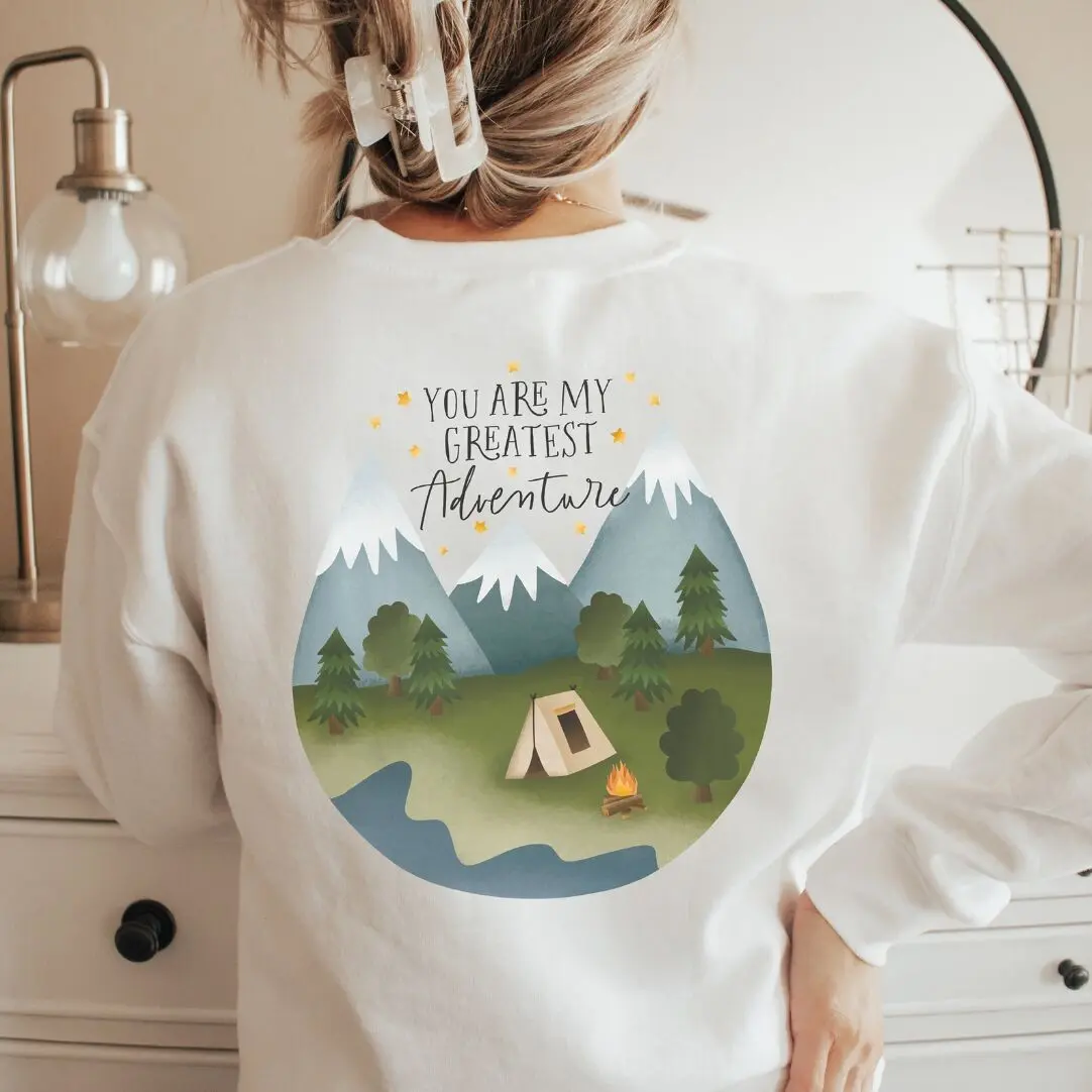 Pull de camping aventure « Tu es ma plus grande aventure » ​​- Vêtements Nord