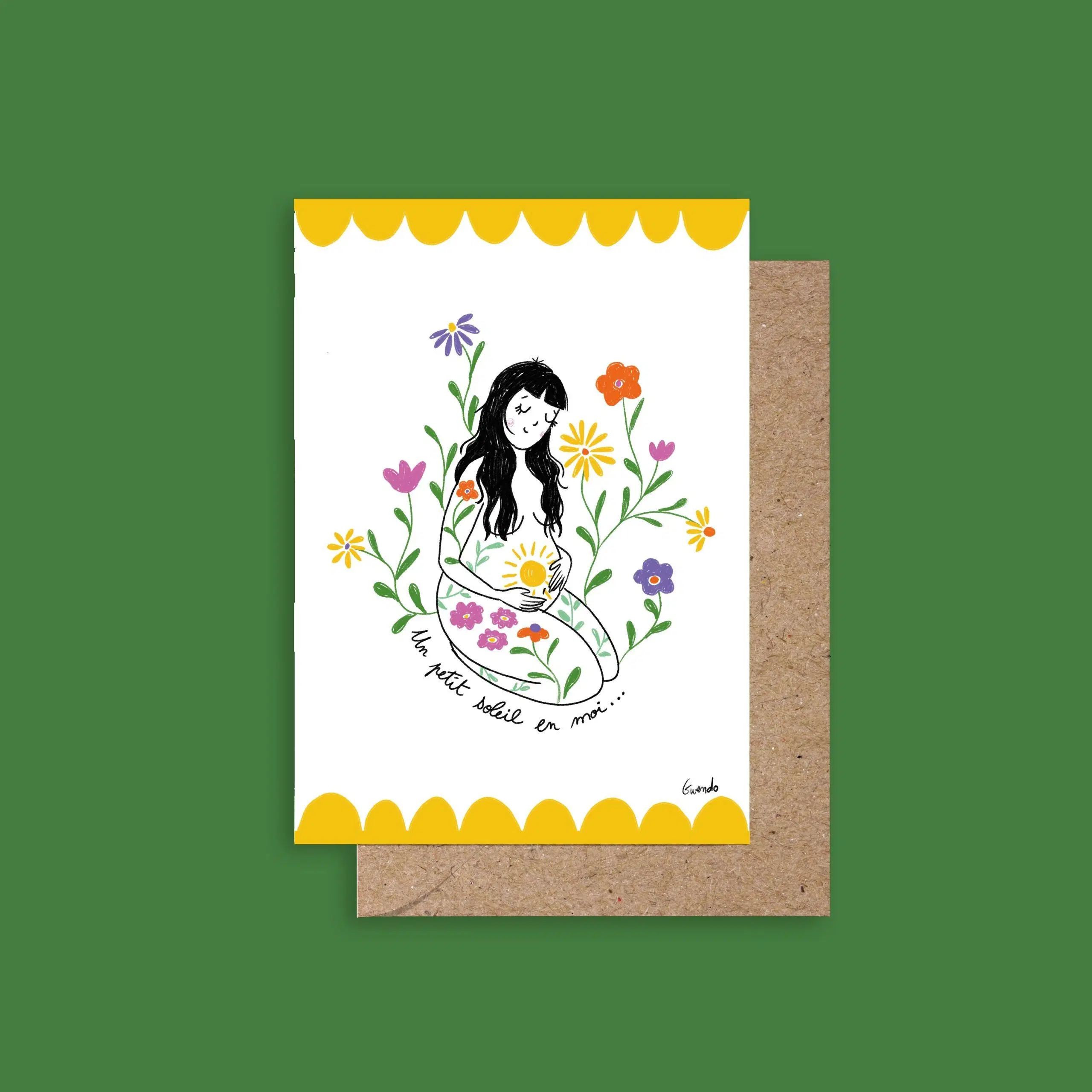 ♡ "A sun in me" card