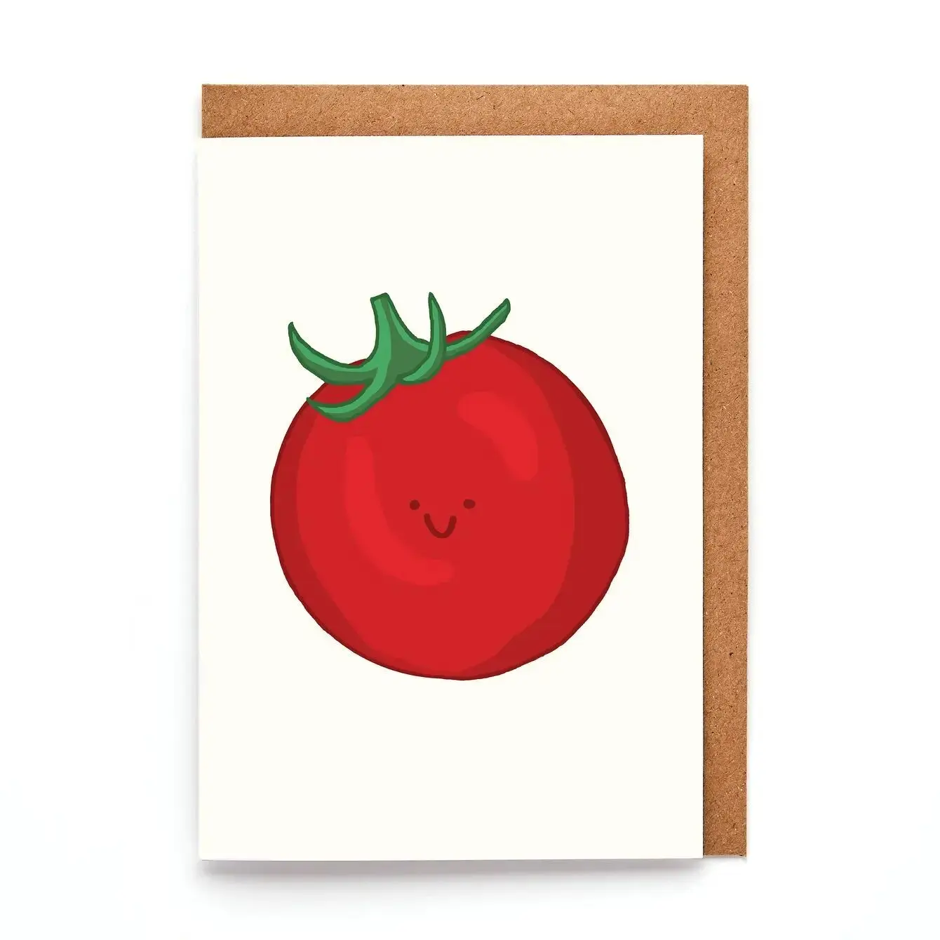 Tomato Mini A7 Greeting Card | Funny Foodie Mini Card