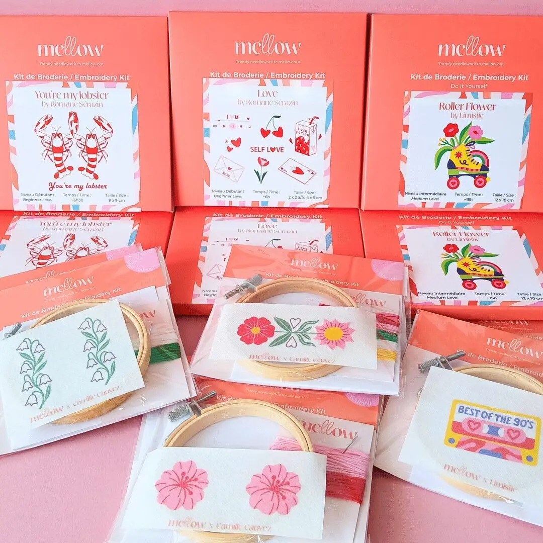 Discovery Pack: 14 DIY Embroidery Kits for Concept Stores | Creative Hobbies | Adult Craft Activity