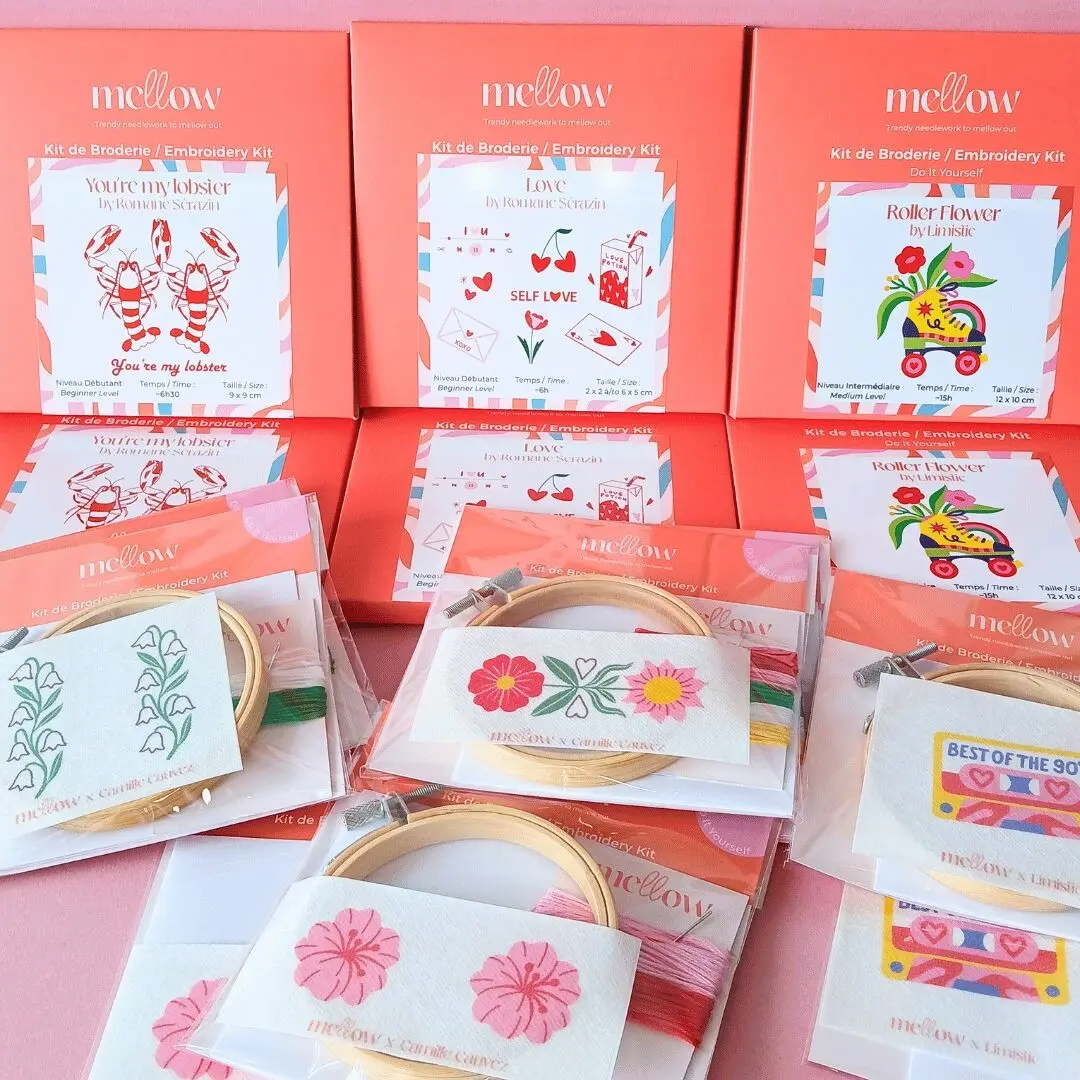 Discovery Pack of 16 DIY Embroidery Kits for Haberdashery & Craft Stores | Creative Hobbies | Adult Craft Activity