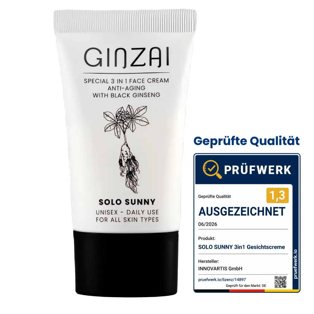 SOLO SUNNY - 3in1 Anti Aging Face Cream mit Waldginseng - 50 ml