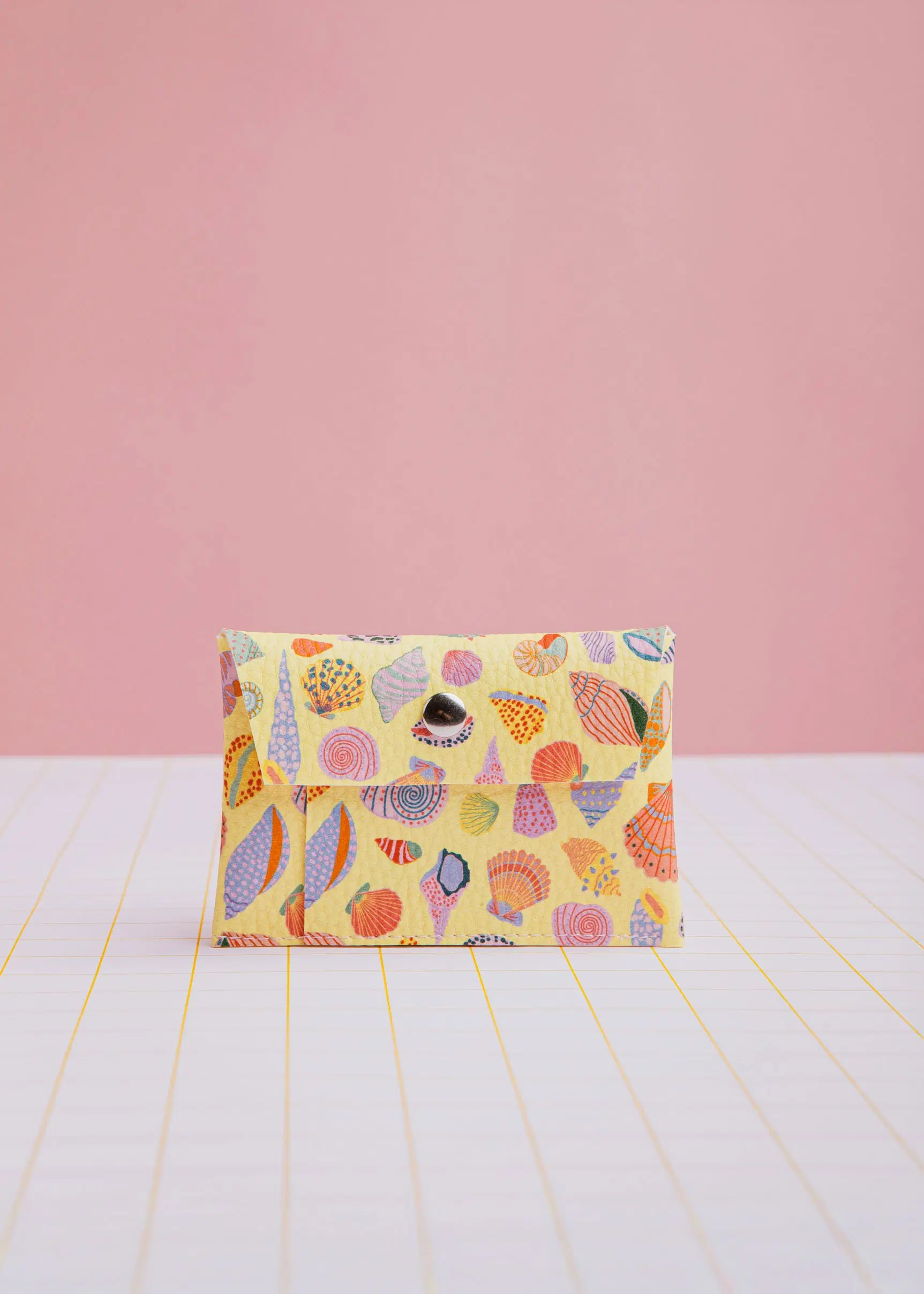 Yellow Shell Card Holder