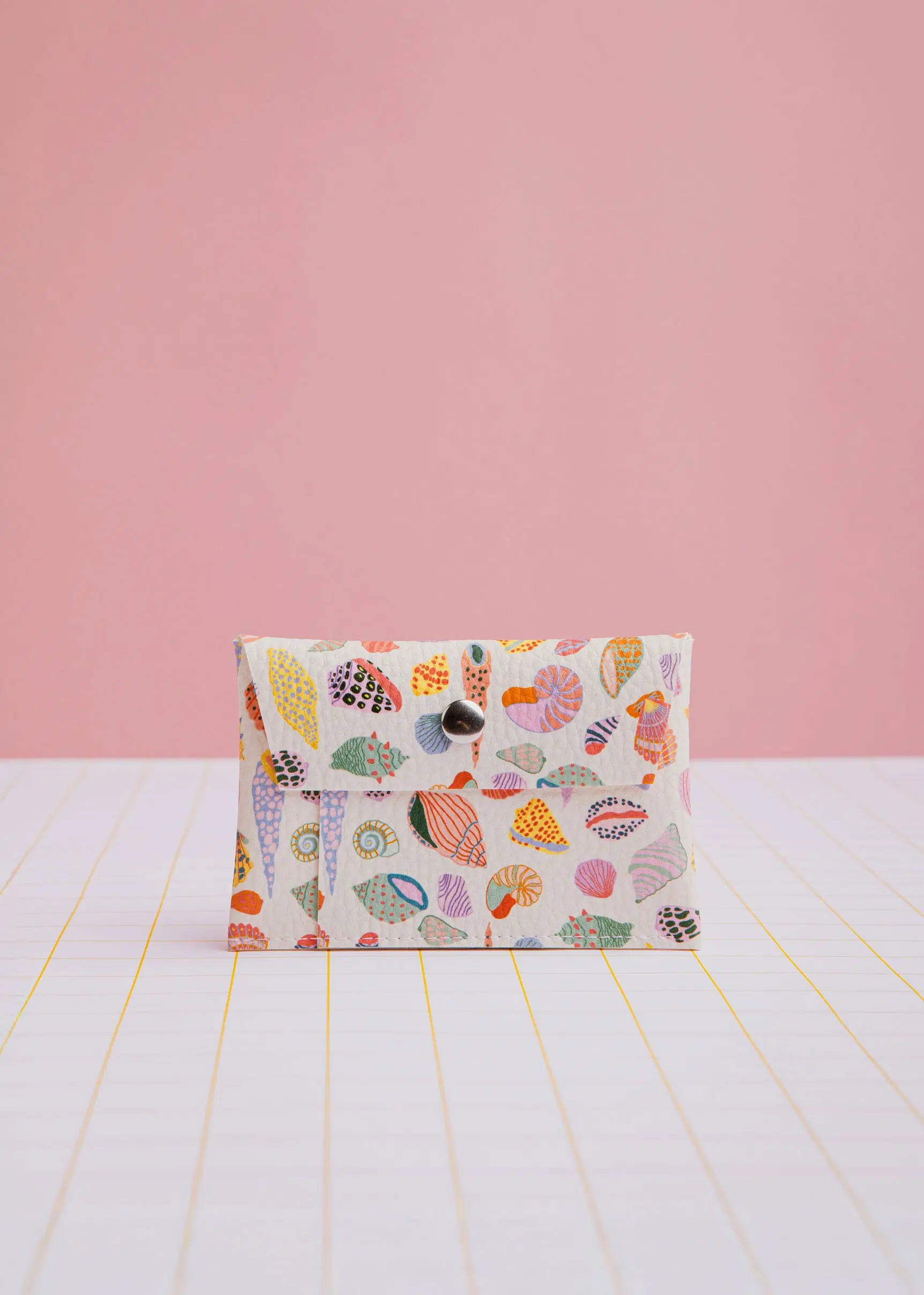 Beige Shell Card Holder
