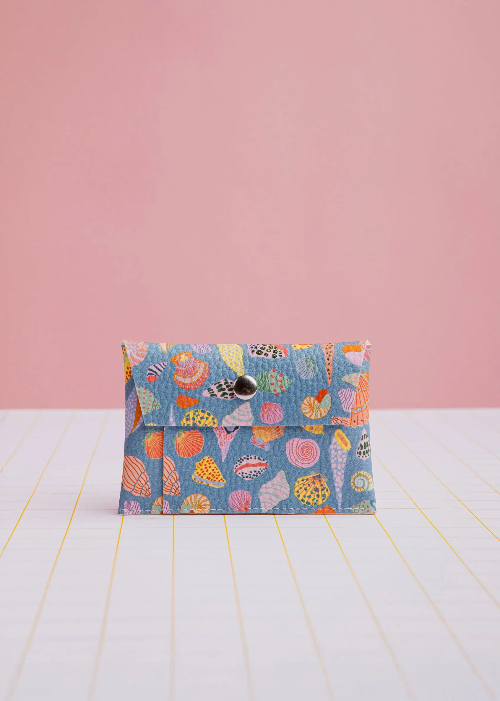 Blue Shell Card Holder