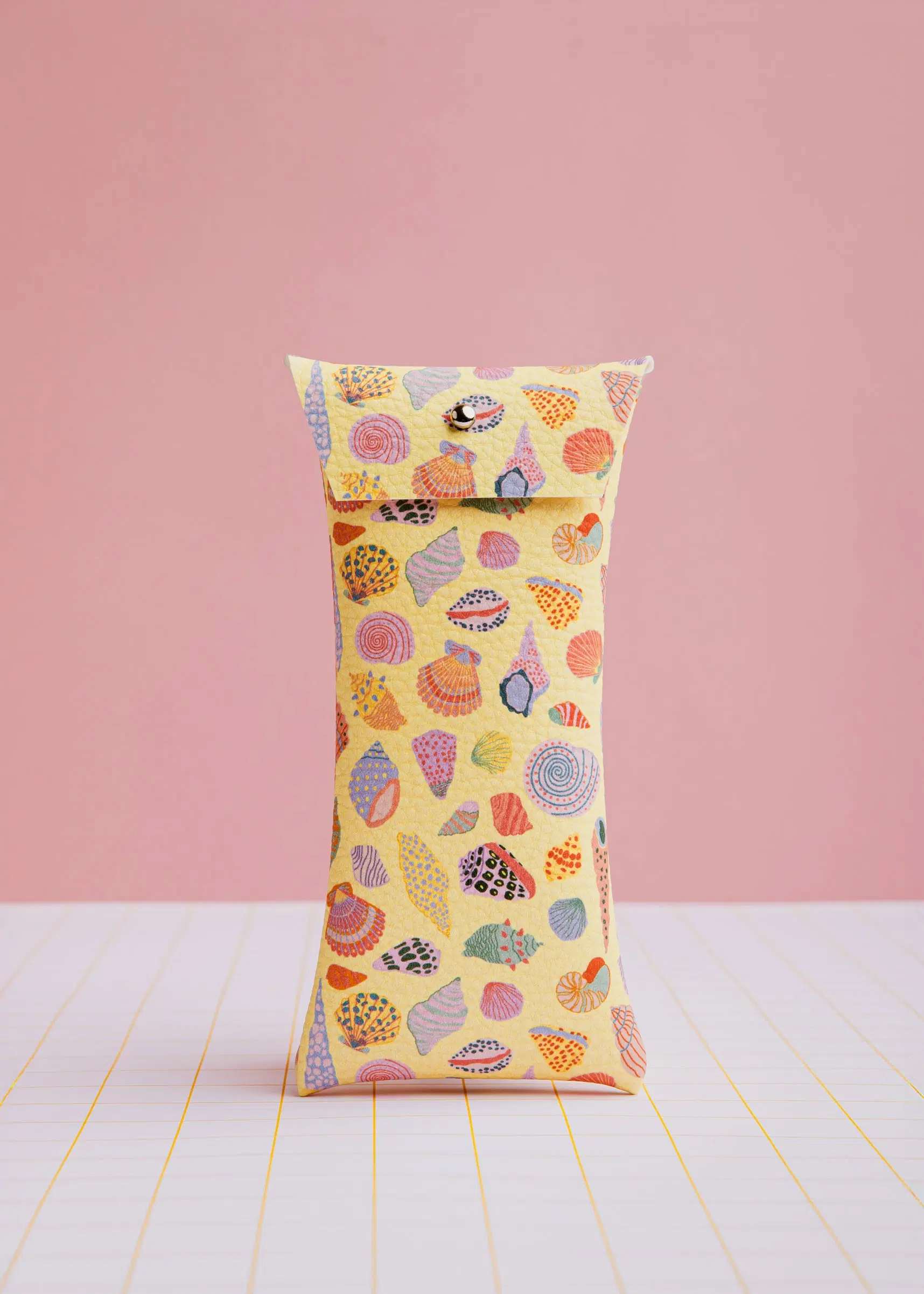 Yellow Shell Glasses Case