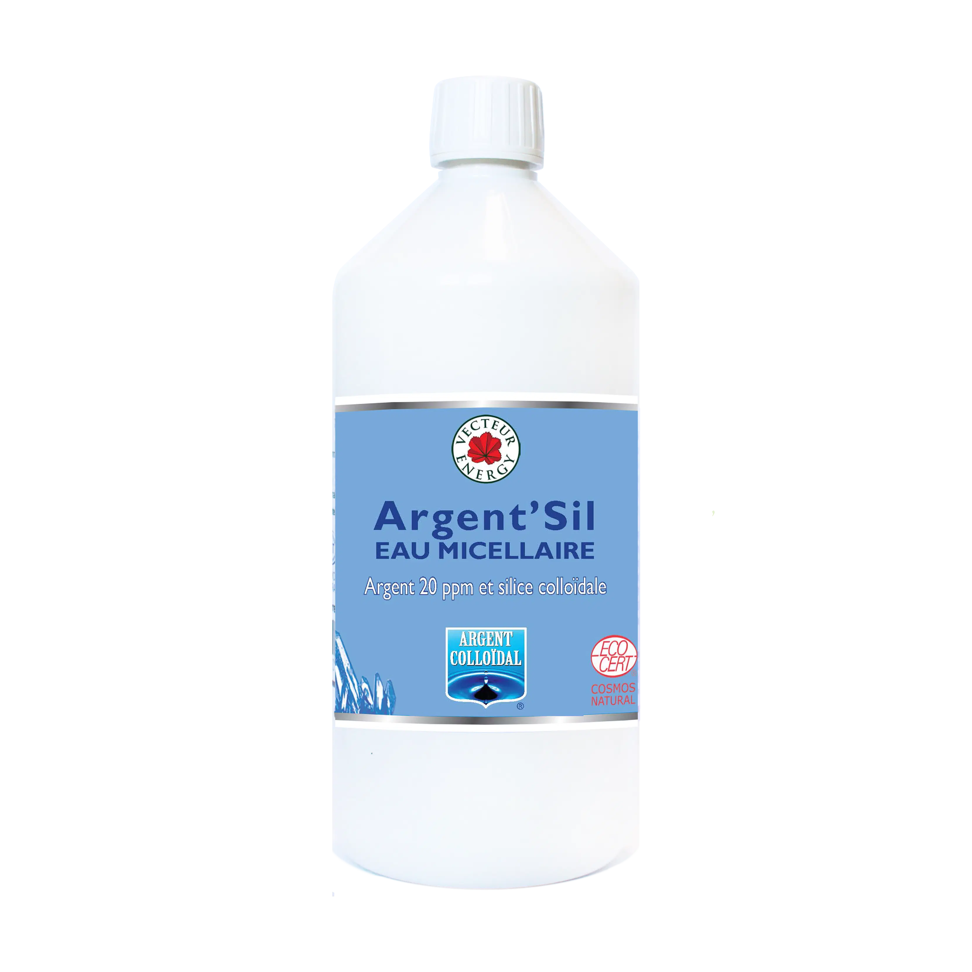Argent'Sil 20 ppm – 1 Liter – Kolloidales Silber – Energievektor