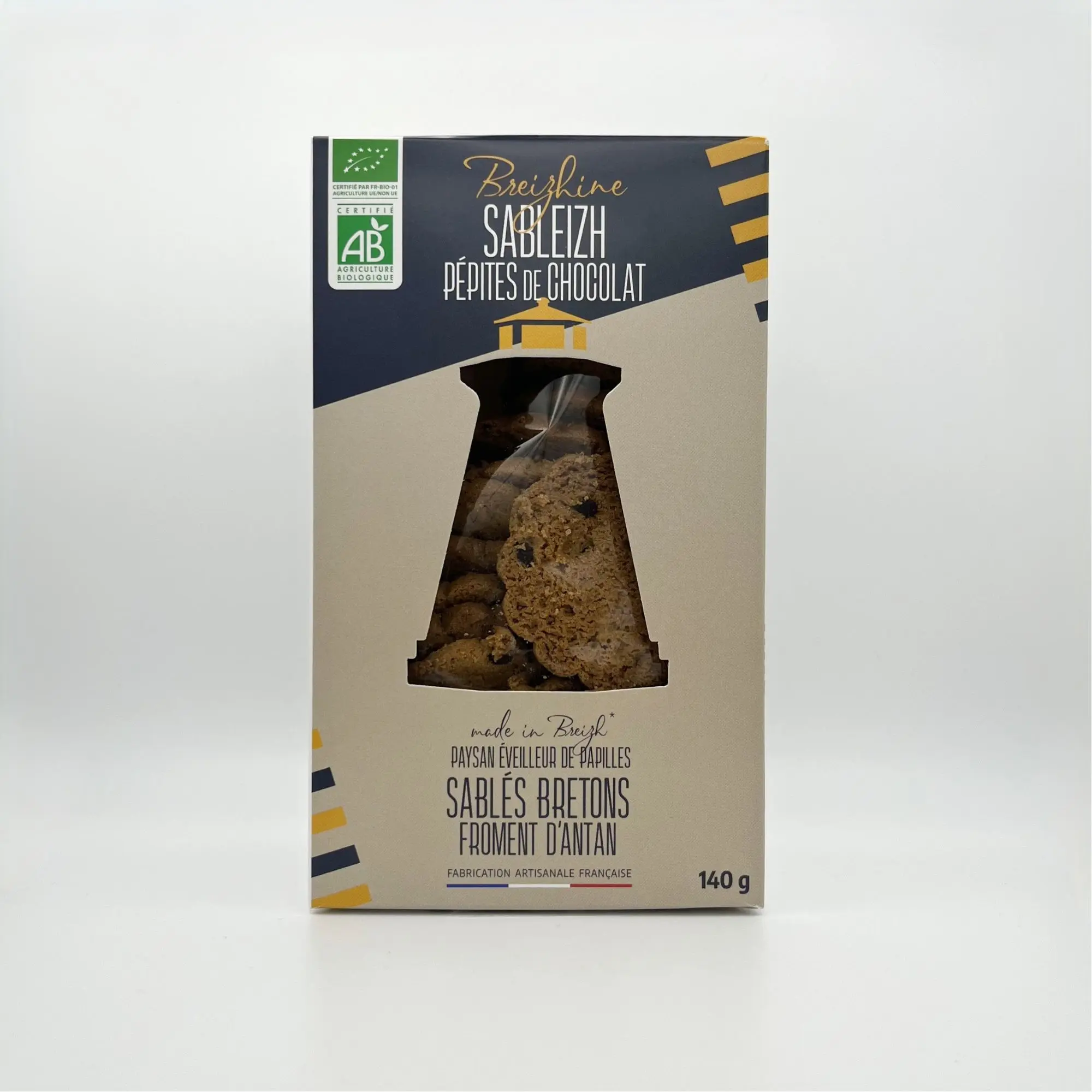 SABLEIZH MIT SCHOKOLADENSTÜCKCHEN - Bio-Bretonisches Shortbread aus altmodischem Weizen