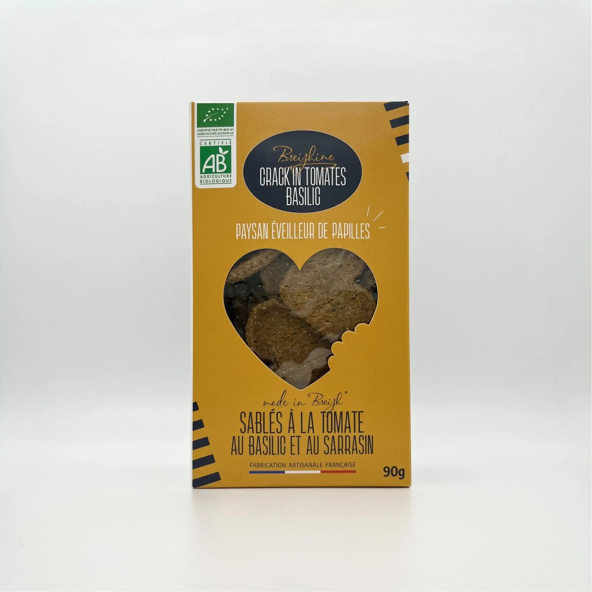 Crack’in Tomato Basil Buckwheat - Bio-Shortbread mit Tomaten und Basilikum