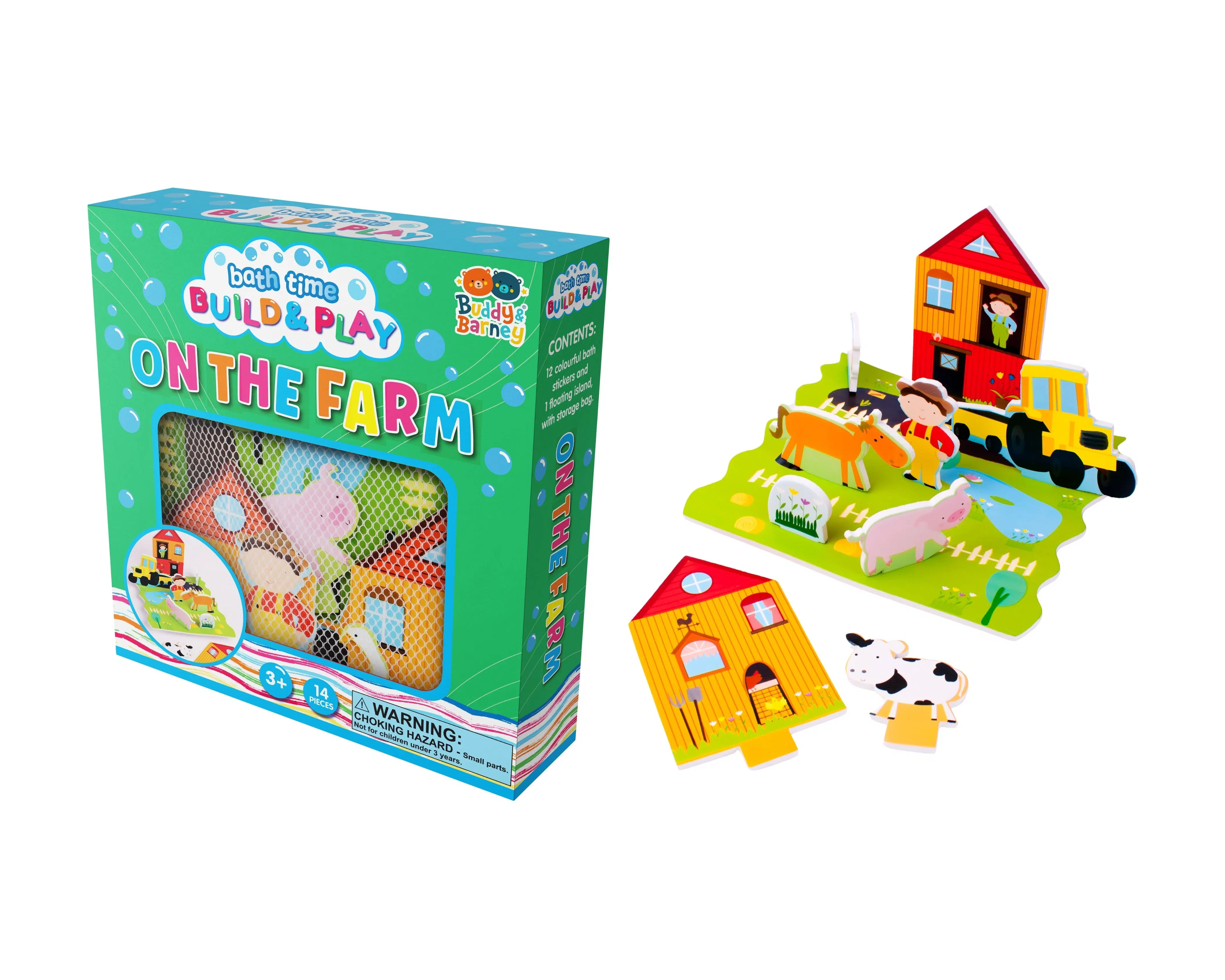 Ferme de construction et de jeu pour l'heure du bain