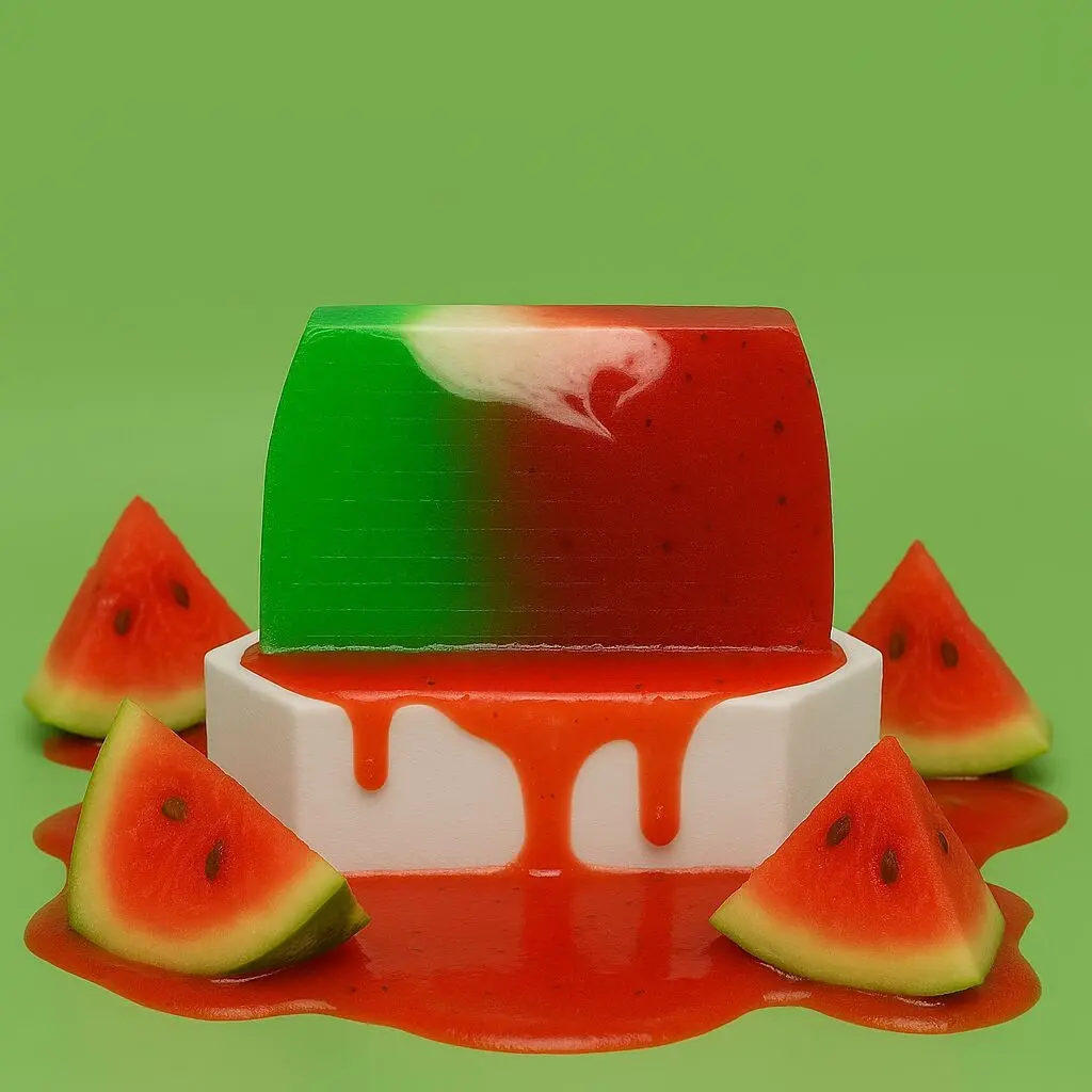 Wassermelonen-Seifenstücke x10