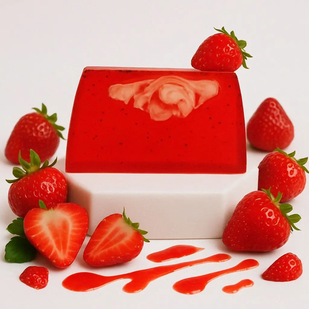 10 Scheiben Seife mit Walderdbeeren