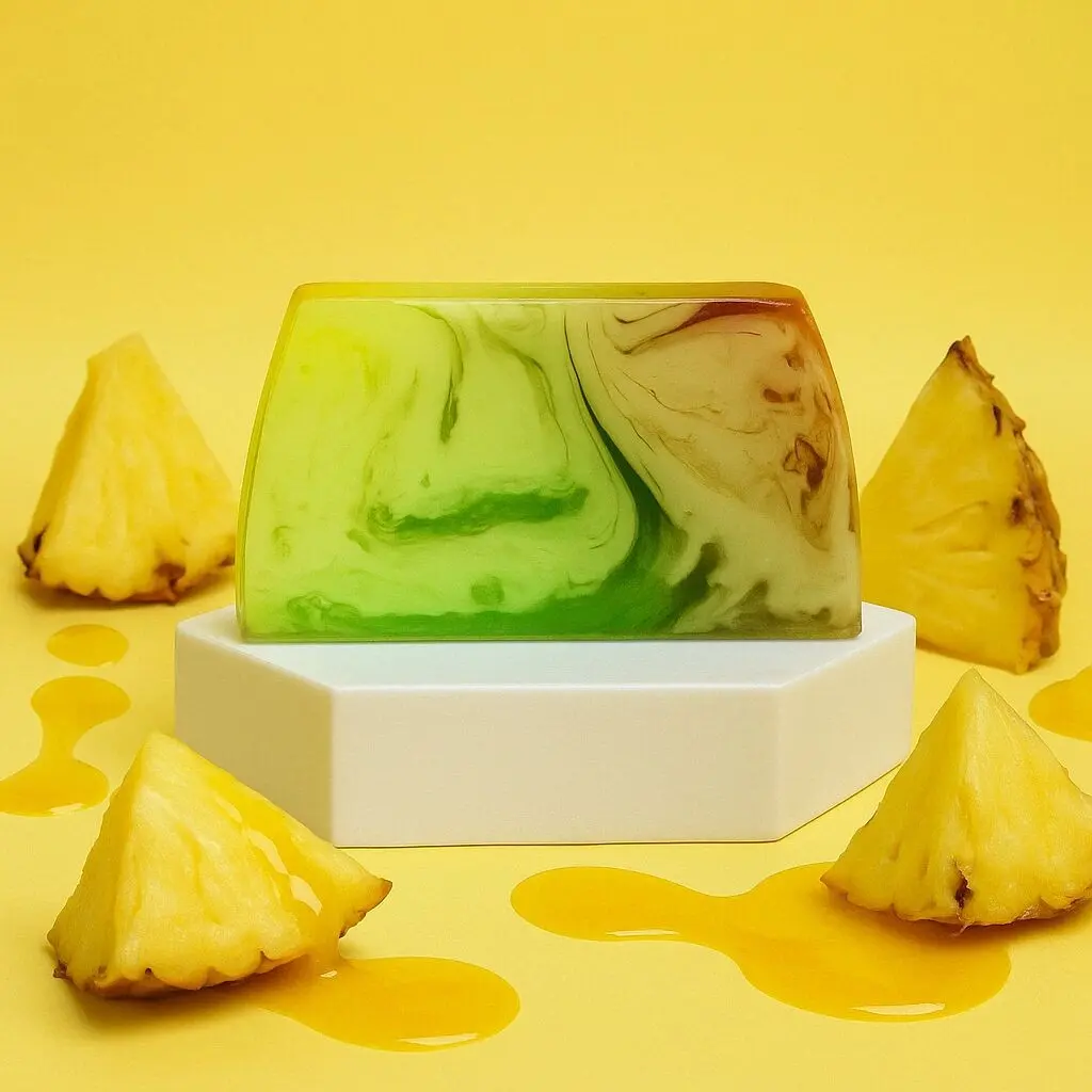 Ananas-Seifenscheiben x10