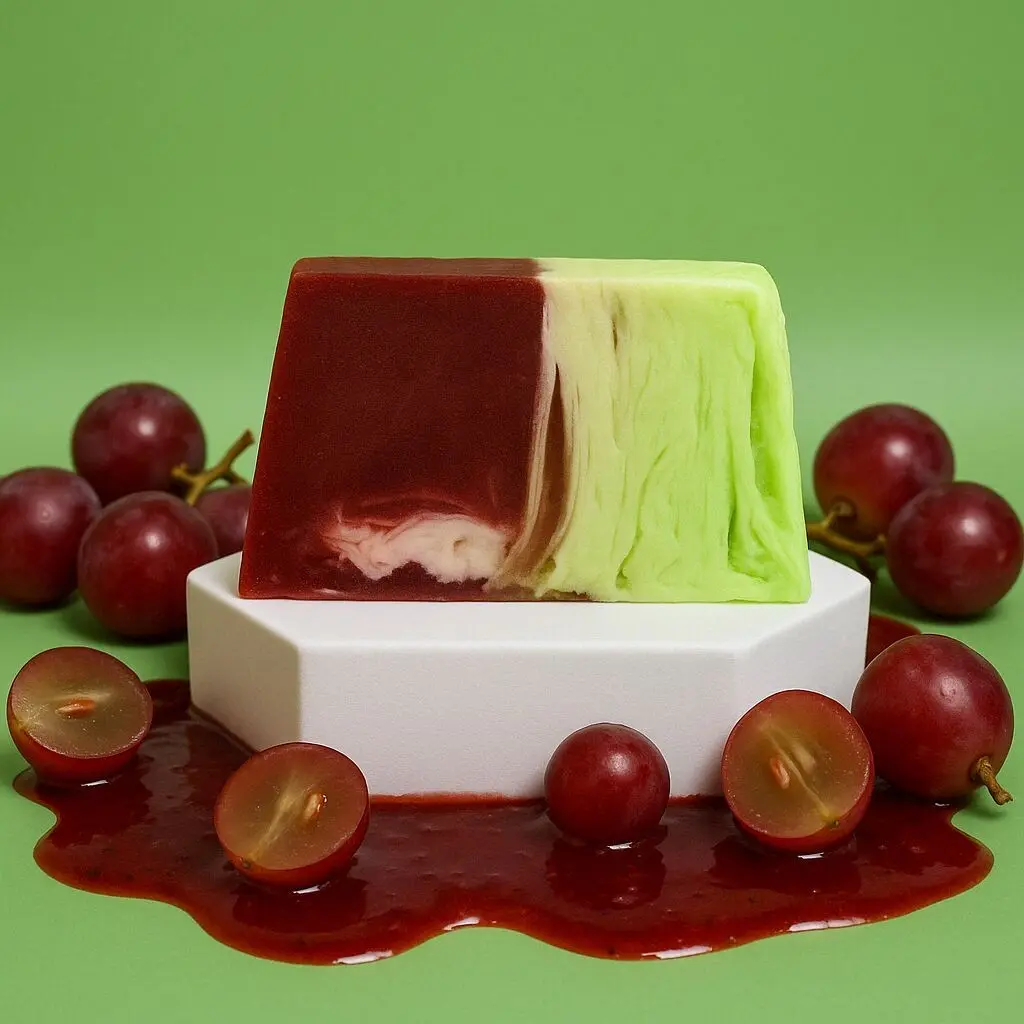 10 rote Traubenscheiben