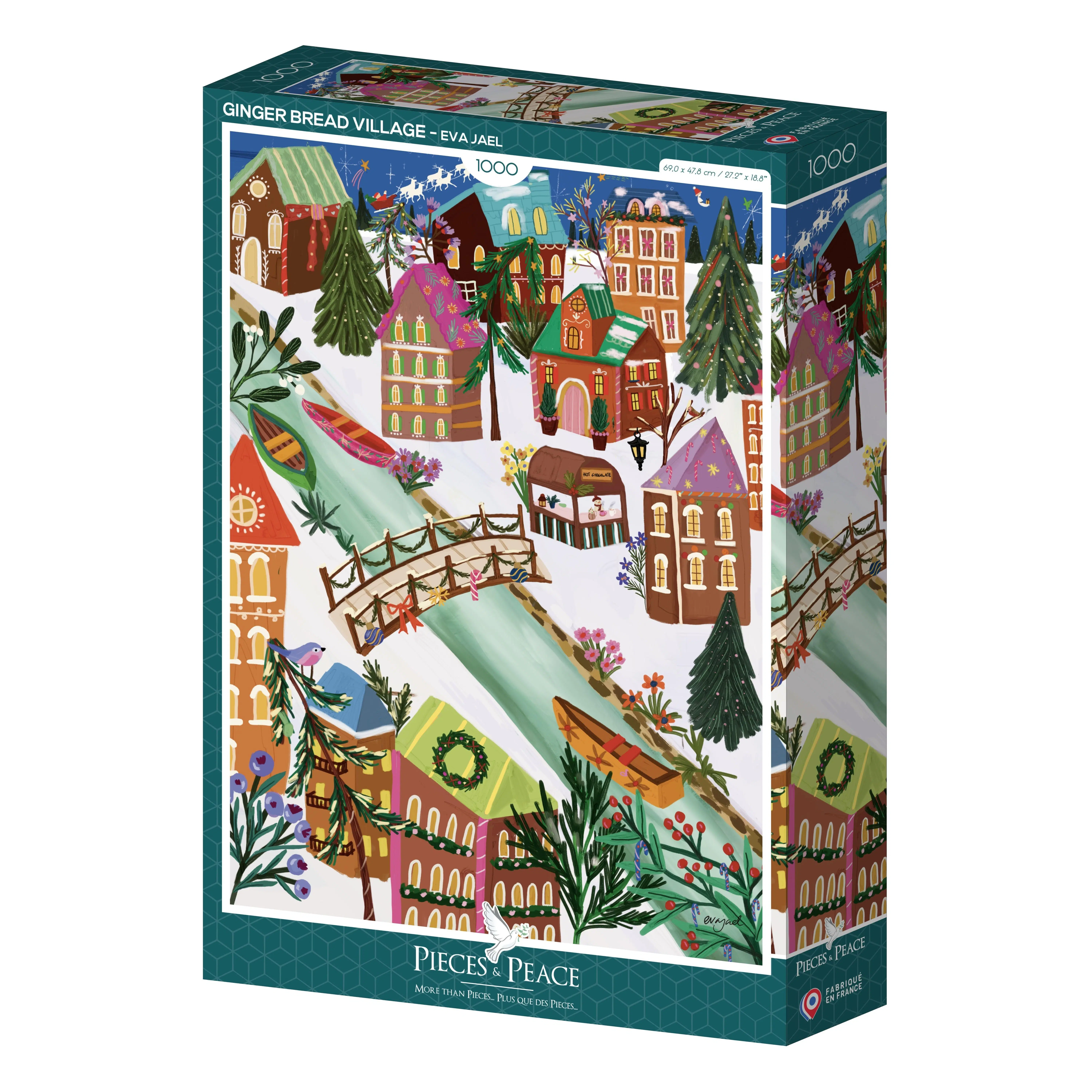 1000 Piece Puzzle - Gingerbread Village