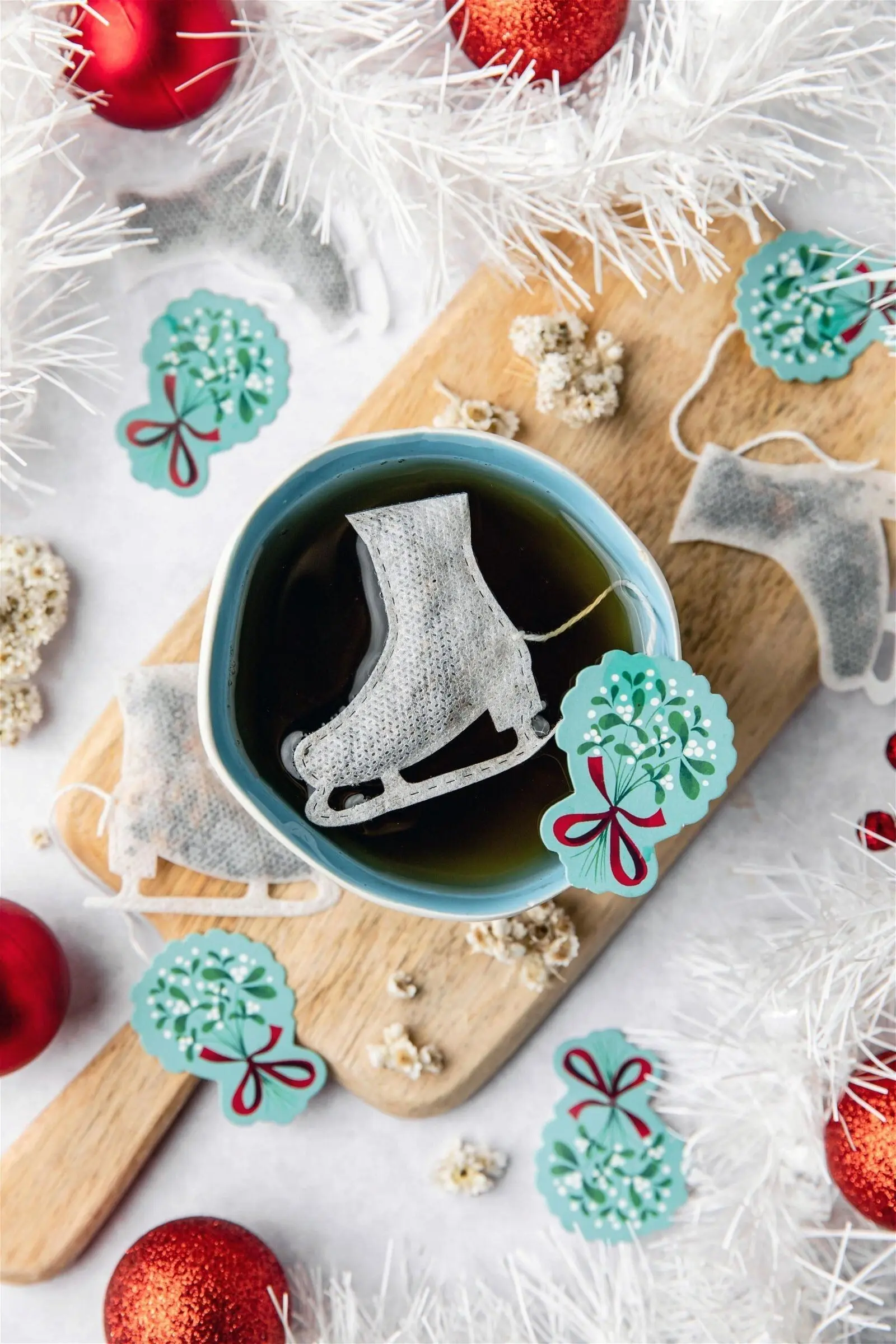 Personalized Christmas Tea Bags - Ice Skating x5